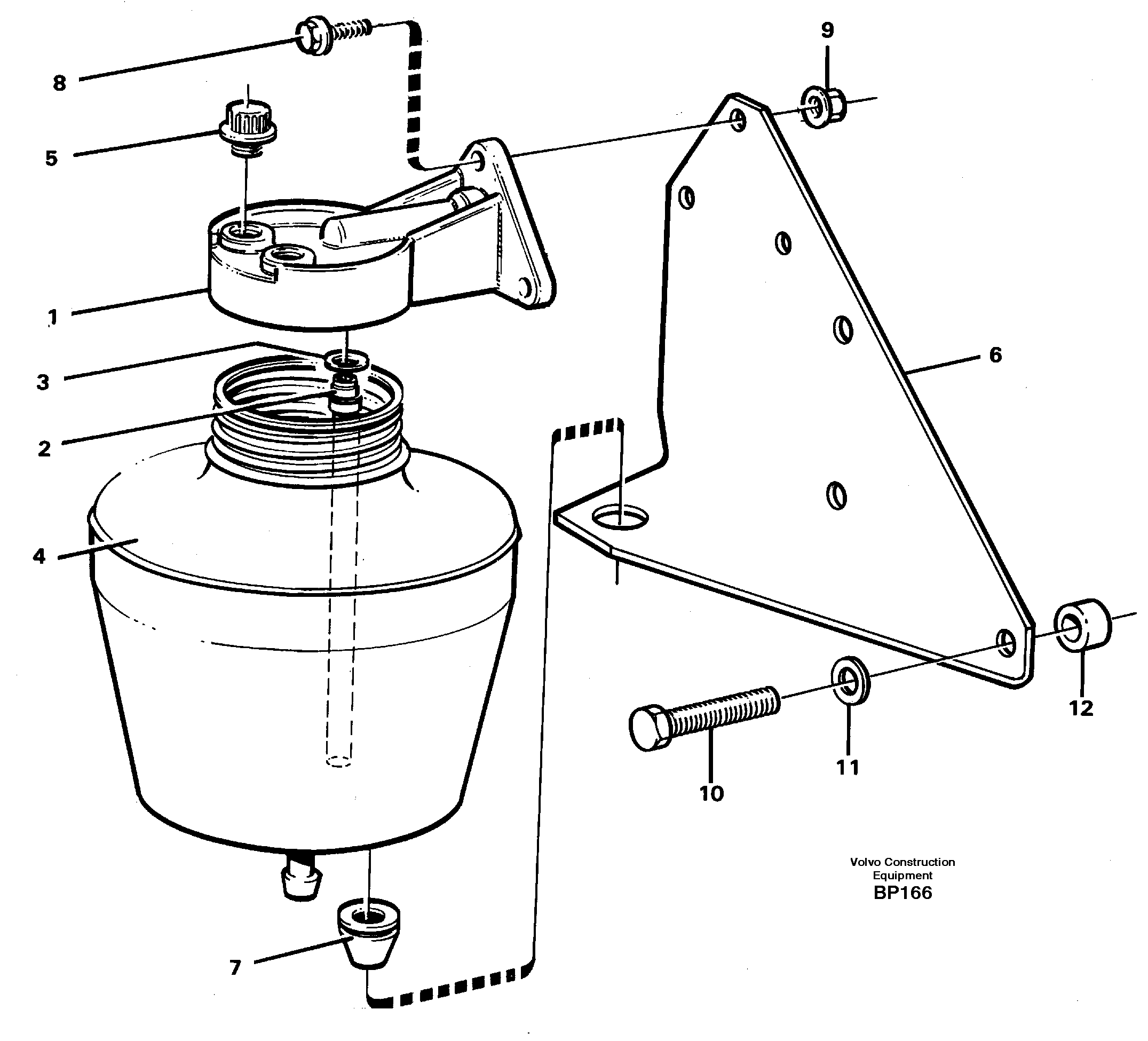 Схема запчастей Volvo A30C - 34877 Anti-freeze reservoir A30C
