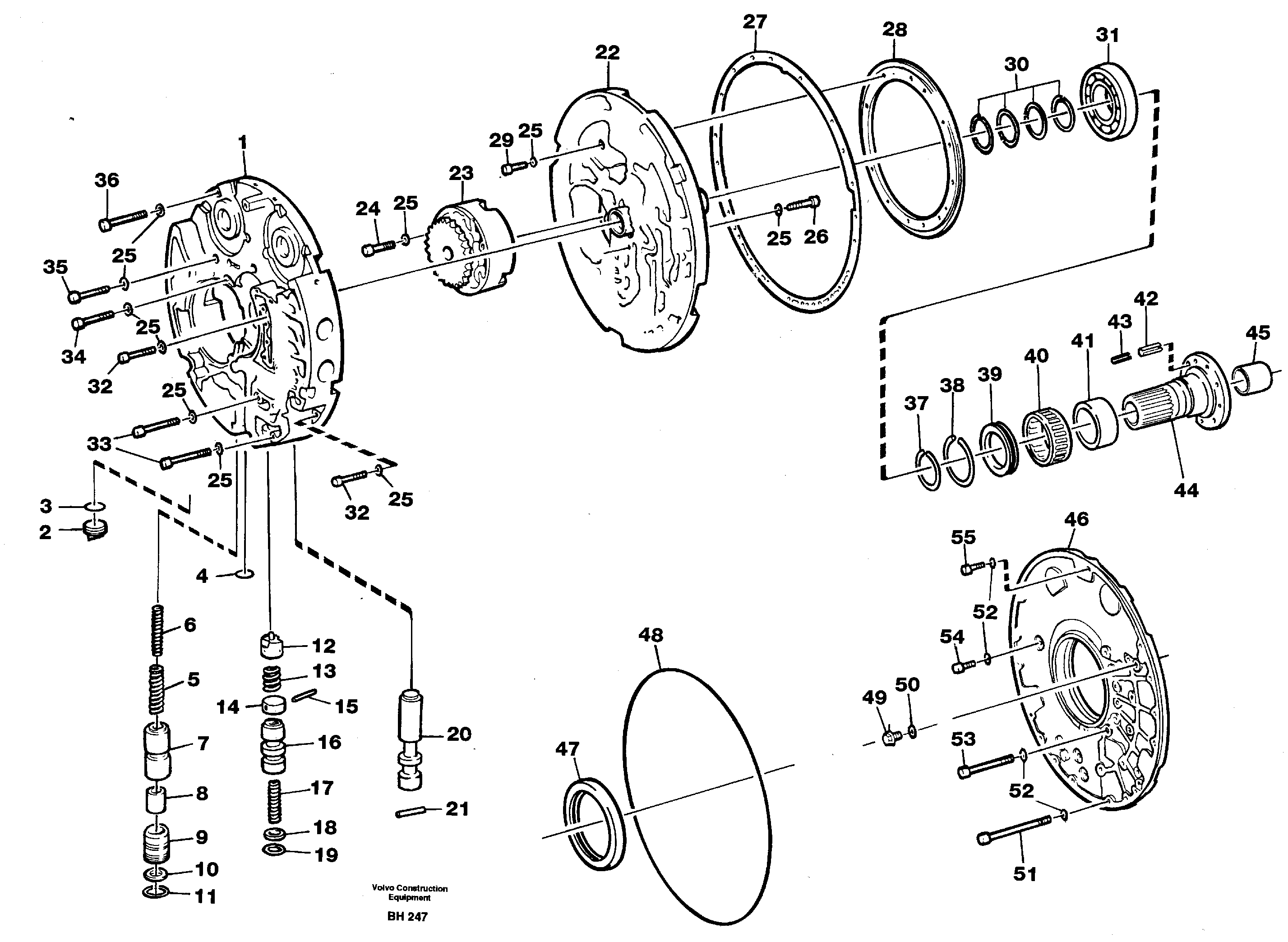 Схема запчастей Volvo A20C - 56476 Oil distributor A20C VOLVO BM VOLVO BM A20C SER NO - 3051