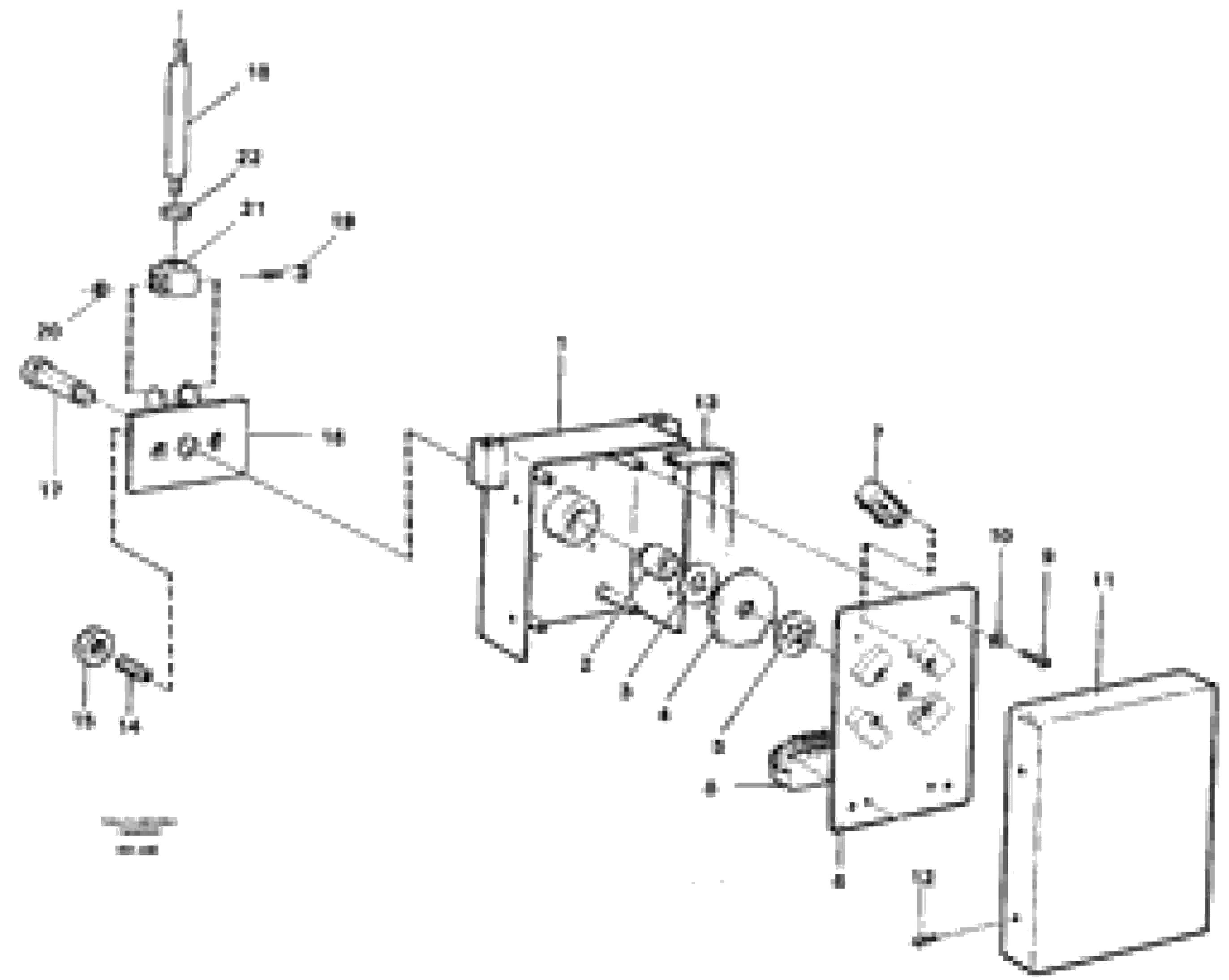 Схема запчастей Volvo A20C - 84770 Gear selector A20C VOLVO BM VOLVO BM A20C SER NO - 3051
