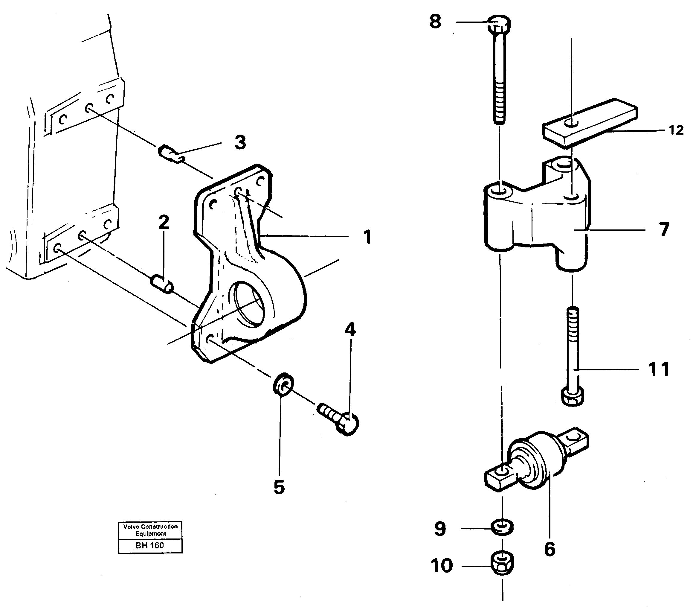 Схема запчастей Volvo A20C - 56771 Drop box, mounting A20C VOLVO BM VOLVO BM A20C SER NO - 3051