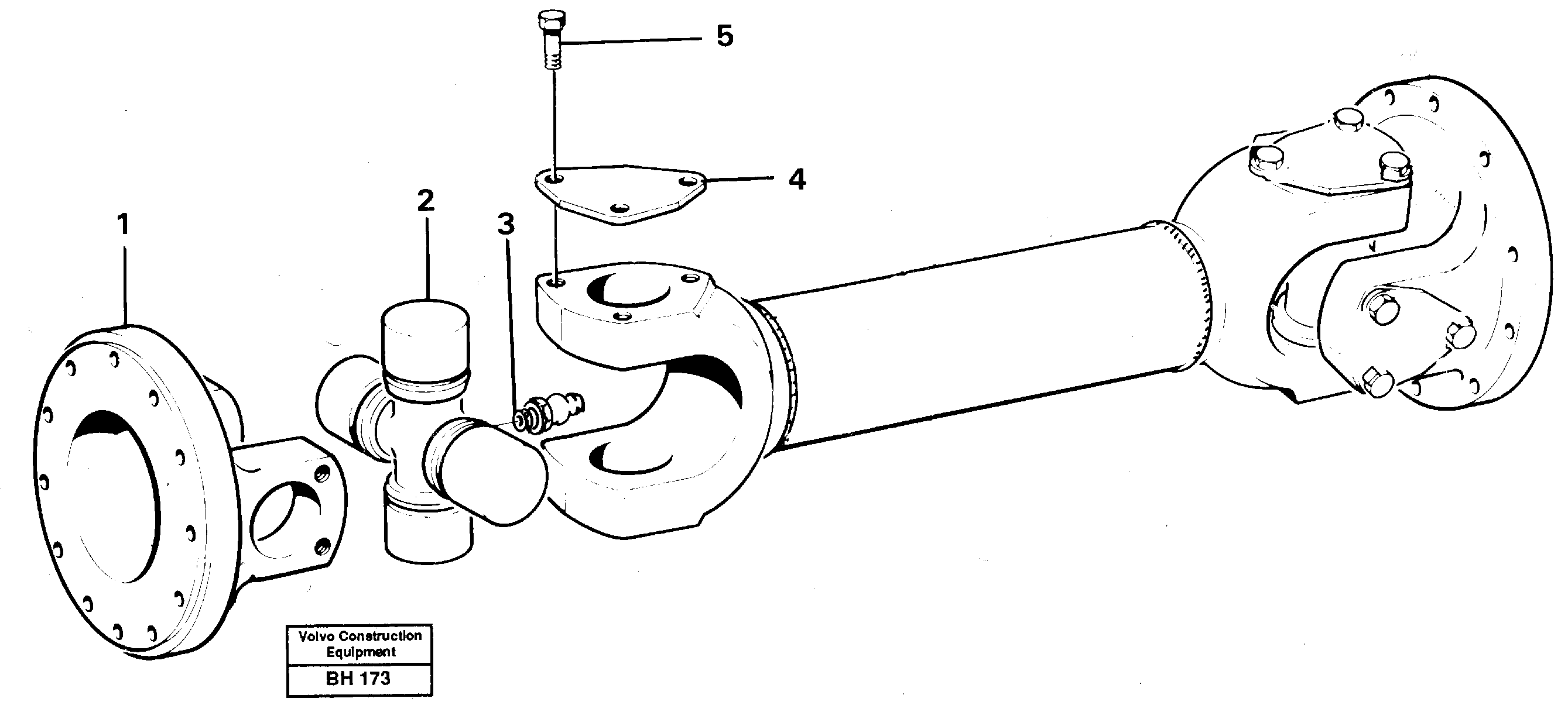 Схема запчастей Volvo A20C - 11873 Вал карданный A20C VOLVO BM VOLVO BM A20C SER NO - 3051