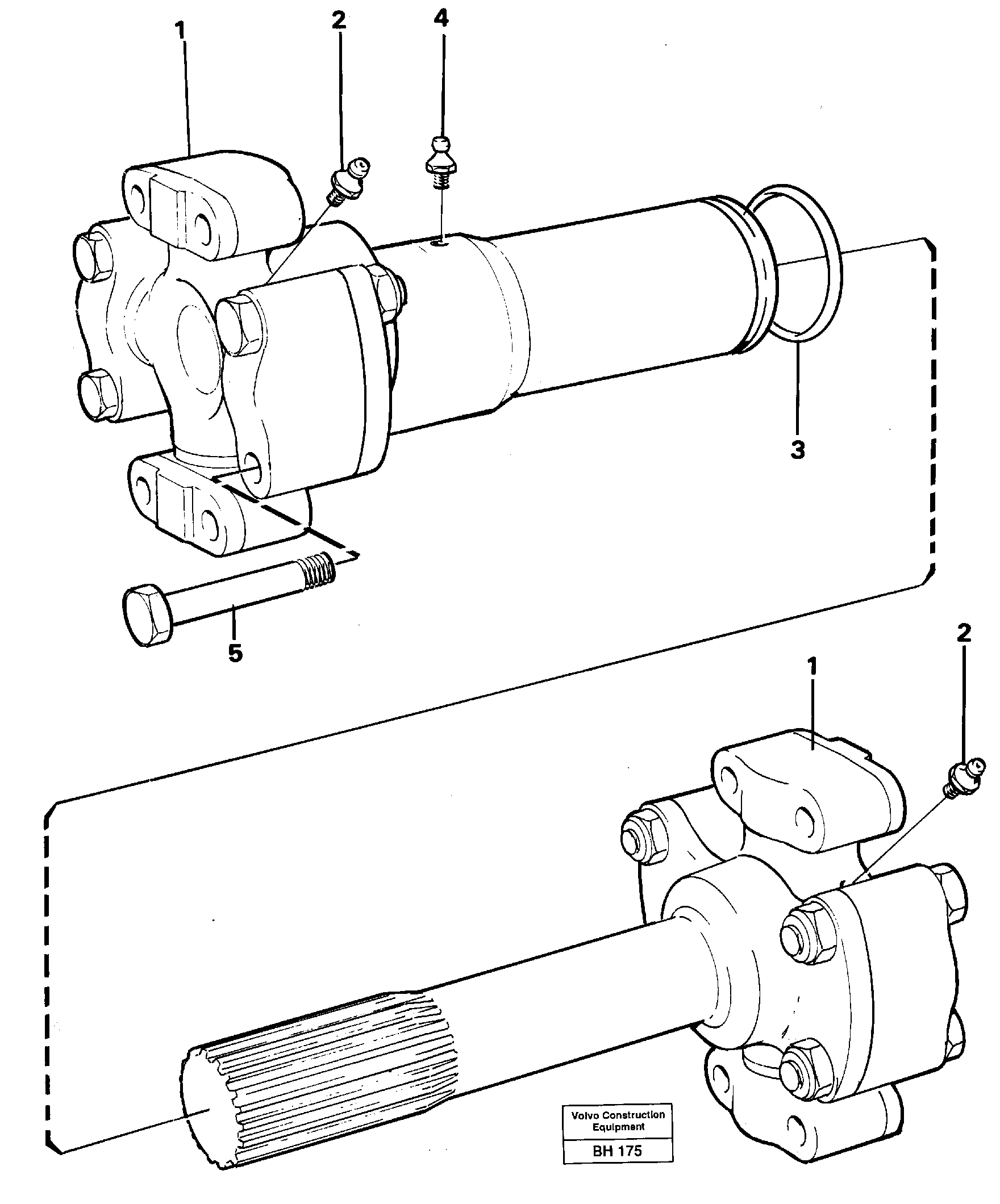 Схема запчастей Volvo A20C - 14869 Вал карданный A20C VOLVO BM VOLVO BM A20C SER NO - 3051