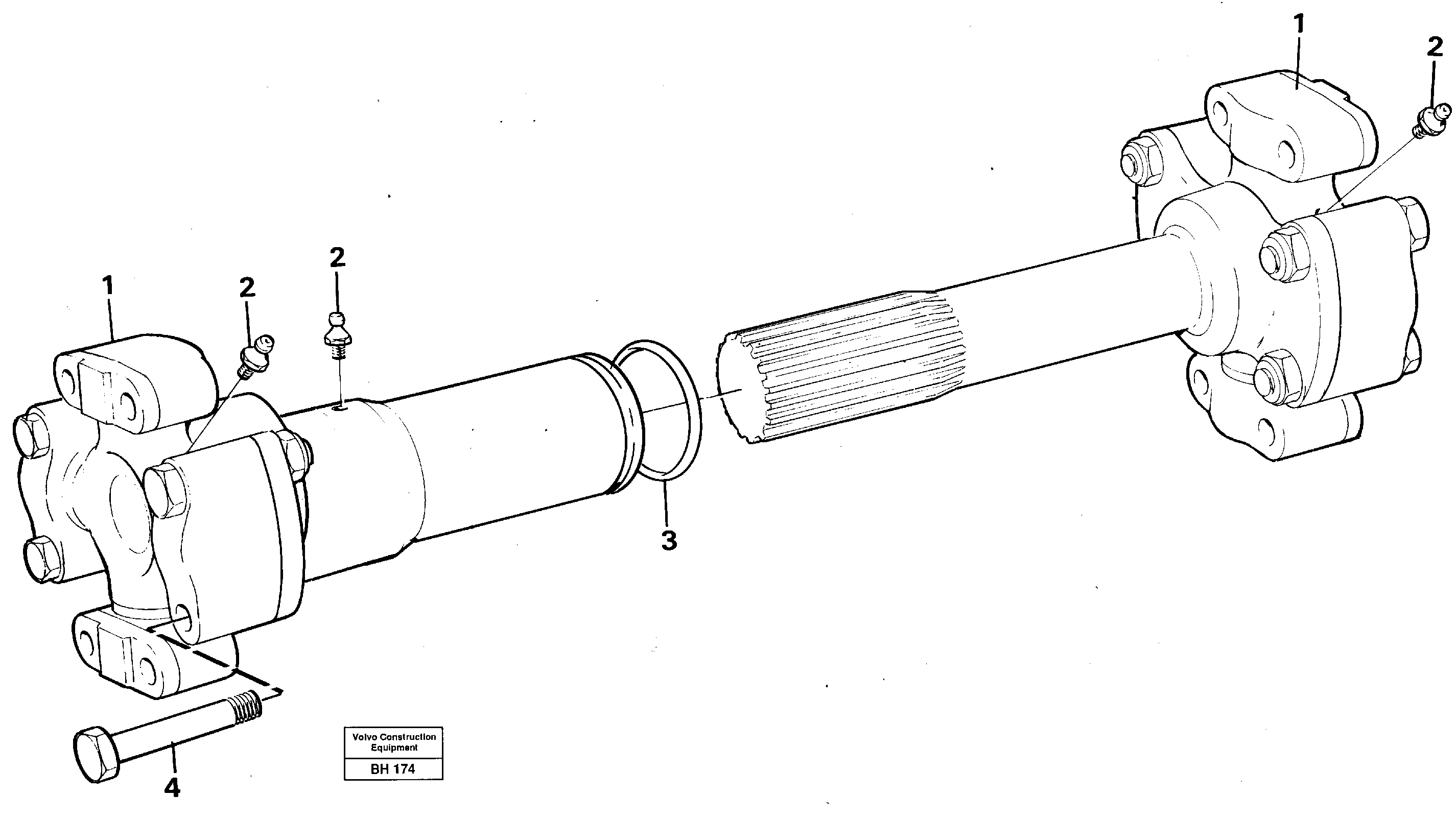 Схема запчастей Volvo A20C - 84136 Вал карданный A20C VOLVO BM VOLVO BM A20C SER NO - 3051