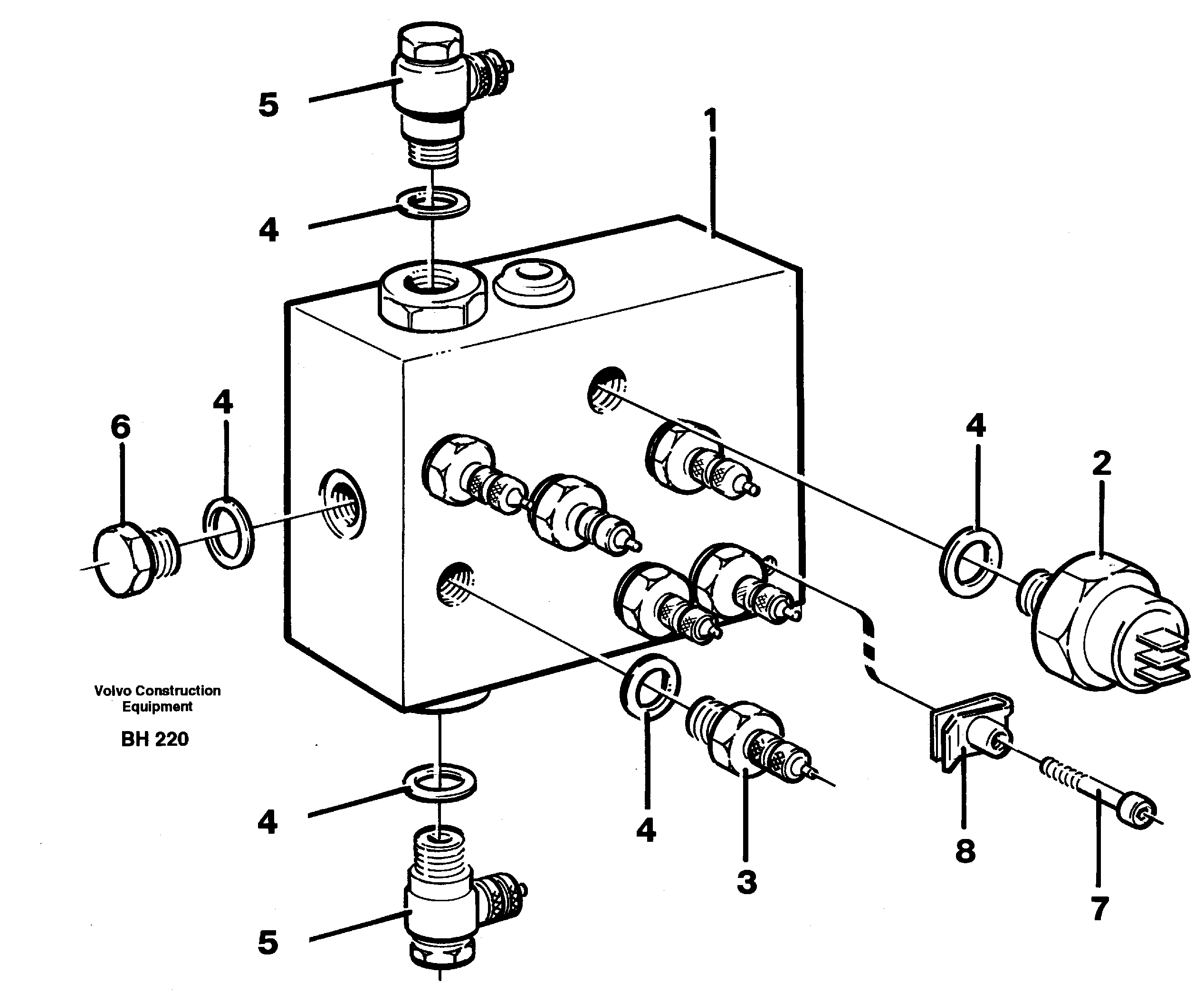 Схема запчастей Volvo A20C - 56479 Air valve A20C VOLVO BM VOLVO BM A20C SER NO - 3051