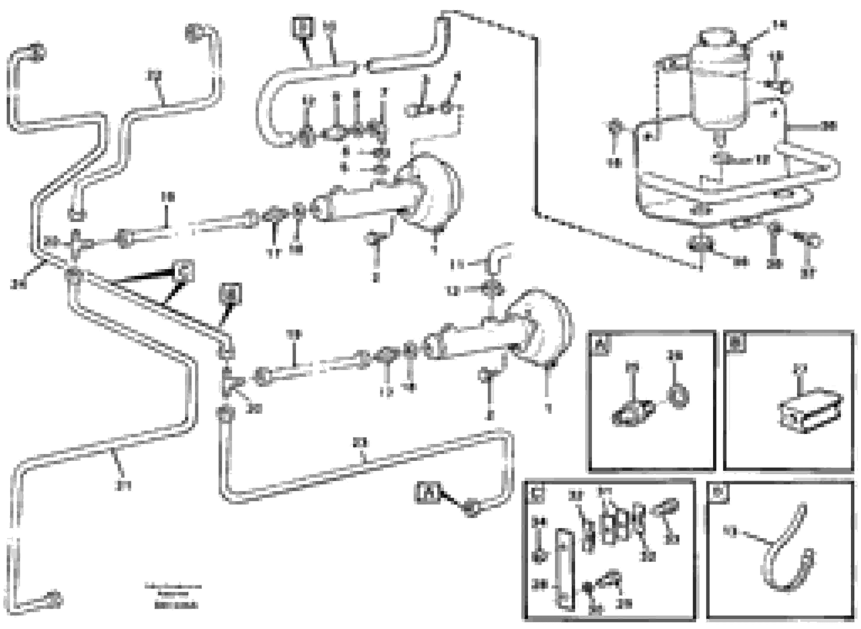Схема запчастей Volvo A20C - 67545 Hydraulic brake-system Tractor A20C VOLVO BM VOLVO BM A20C SER NO - 3051
