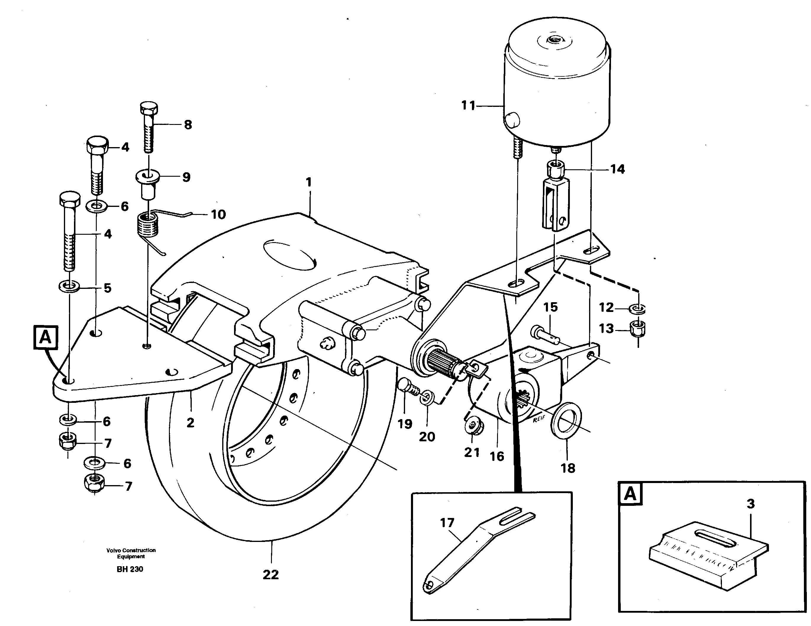 Схема запчастей Volvo A20C - 82755 Universaljoint brake A20C VOLVO BM VOLVO BM A20C SER NO - 3051