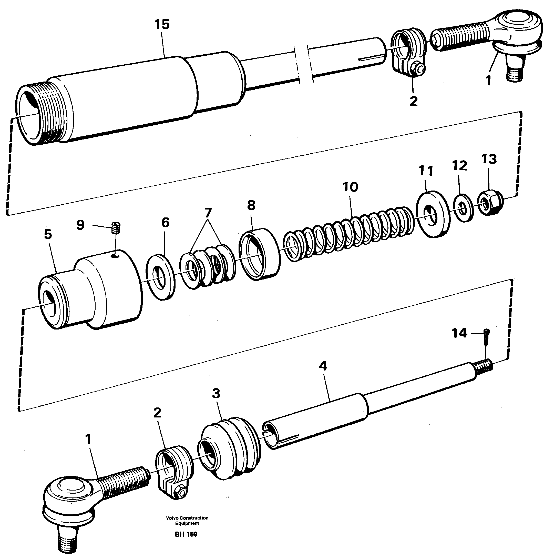 Схема запчастей Volvo A20C - 14138 Drag rod A20C VOLVO BM VOLVO BM A20C SER NO - 3051