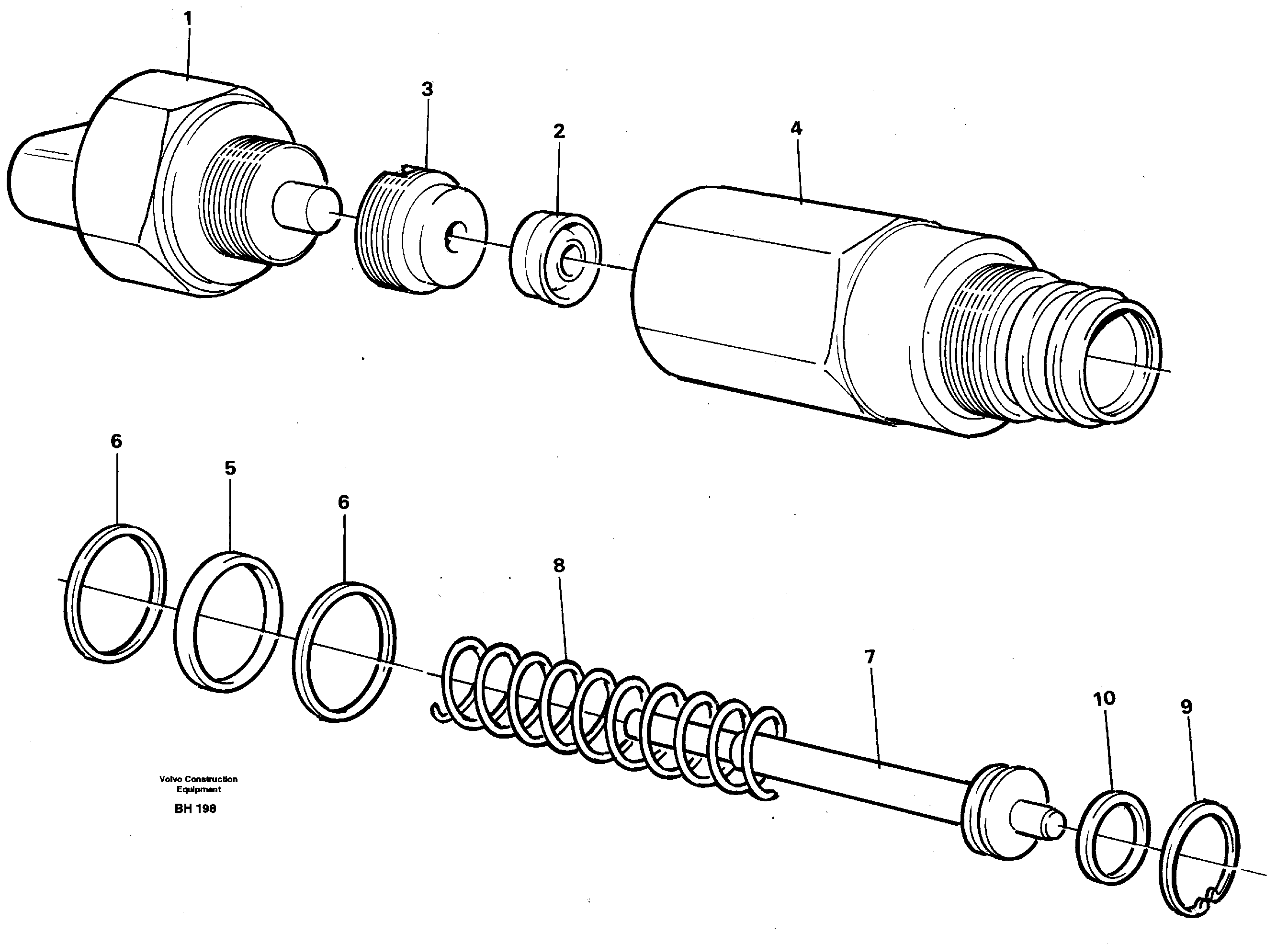 Схема запчастей Volvo A20C - 56774 Pressure sensor A20C VOLVO BM VOLVO BM A20C SER NO - 3051