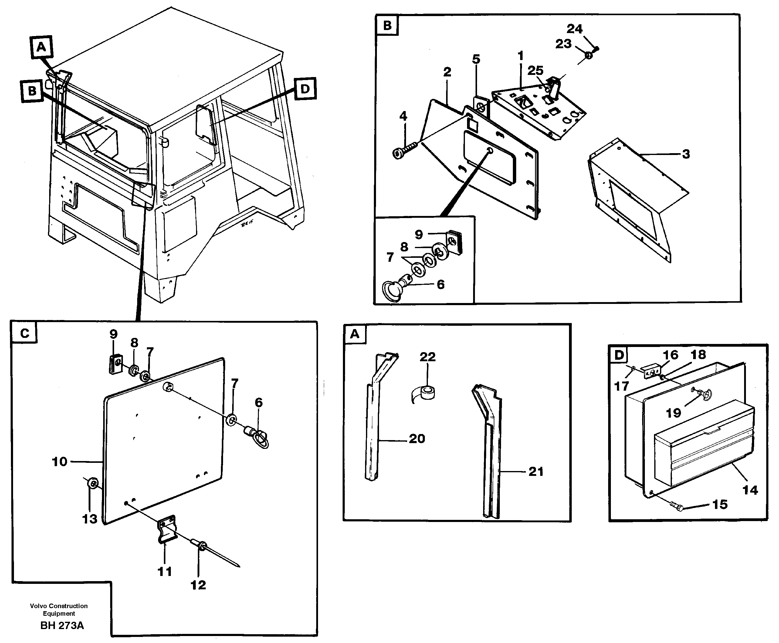 Схема запчастей Volvo A20C - 54928 Cover plates and doors A20C VOLVO BM VOLVO BM A20C SER NO - 3051