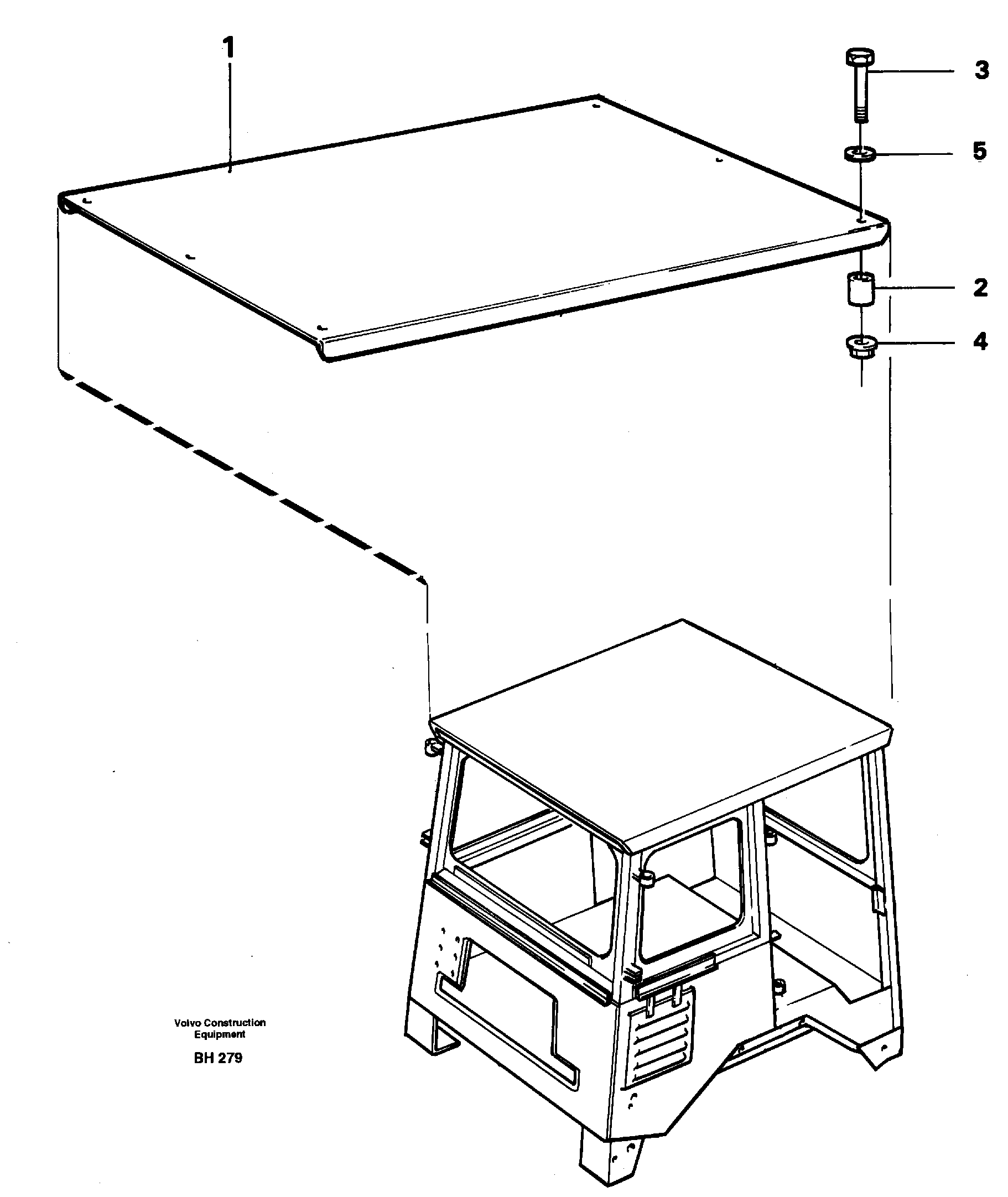 Схема запчастей Volvo A20C - 62866 Protecting roof Std Usa A20C VOLVO BM VOLVO BM A20C SER NO - 3051