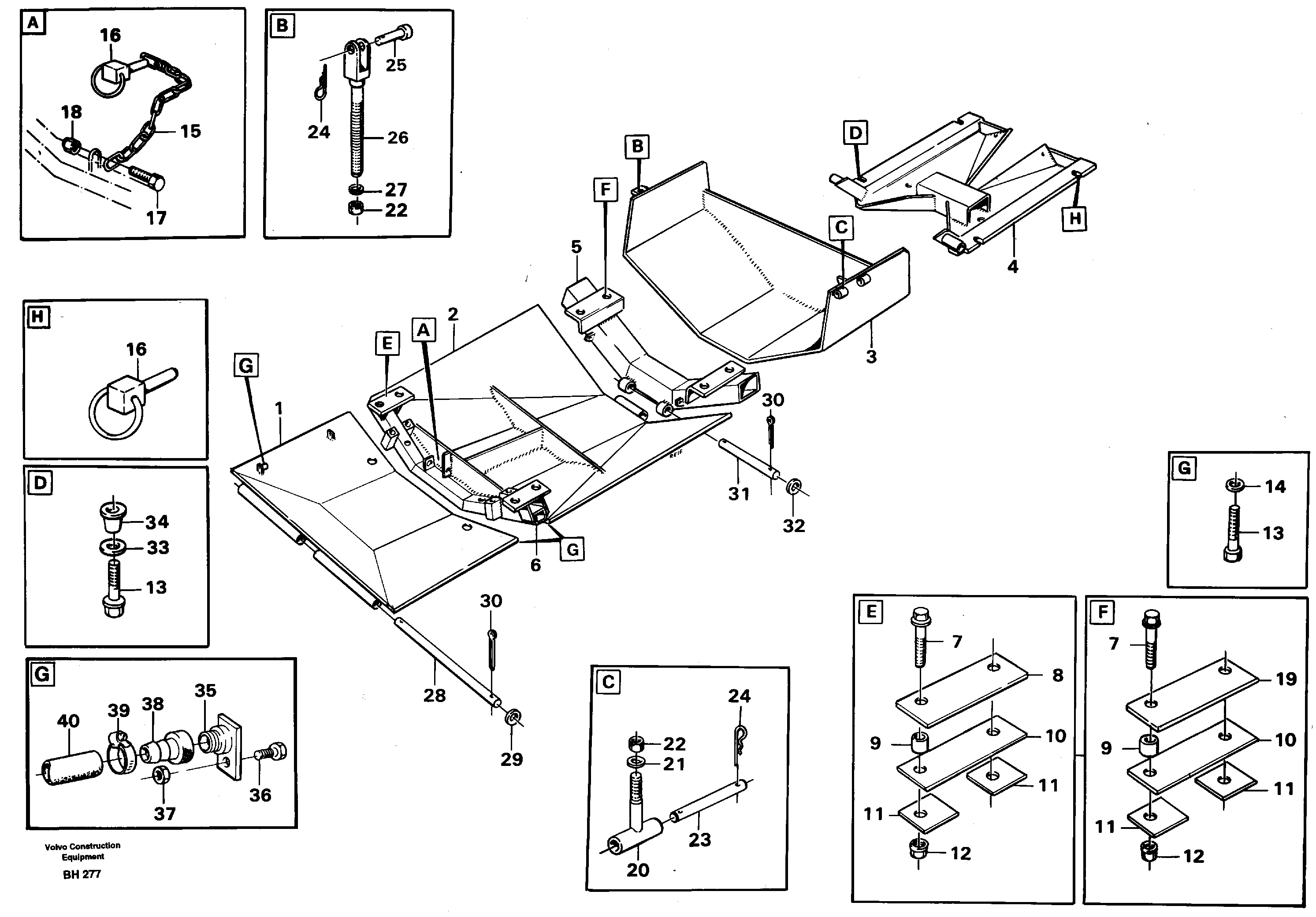 Схема запчастей Volvo A20C - 85432 Protecting plates A20C VOLVO BM VOLVO BM A20C SER NO - 3051