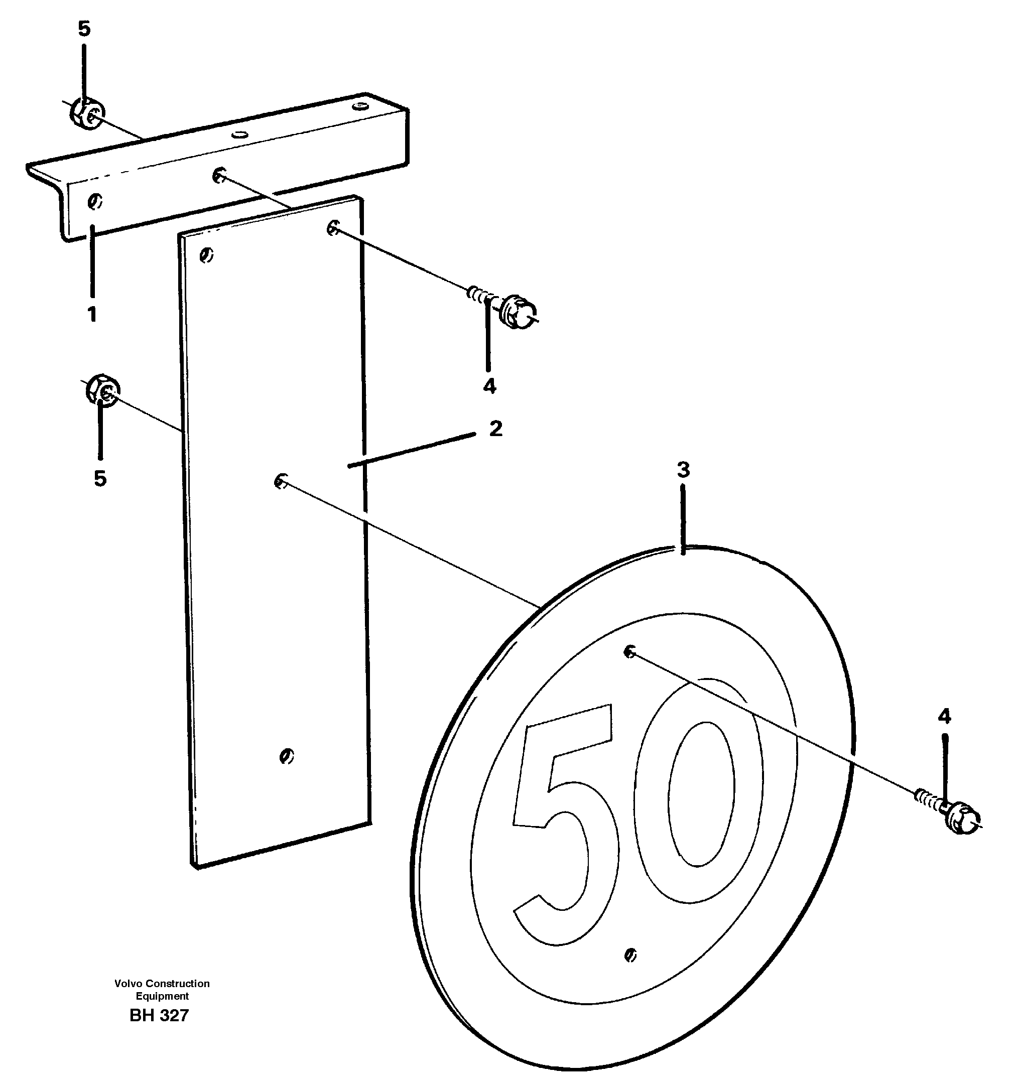 Схема запчастей Volvo A20C - 17448 50-sign A20C VOLVO BM VOLVO BM A20C SER NO - 3051