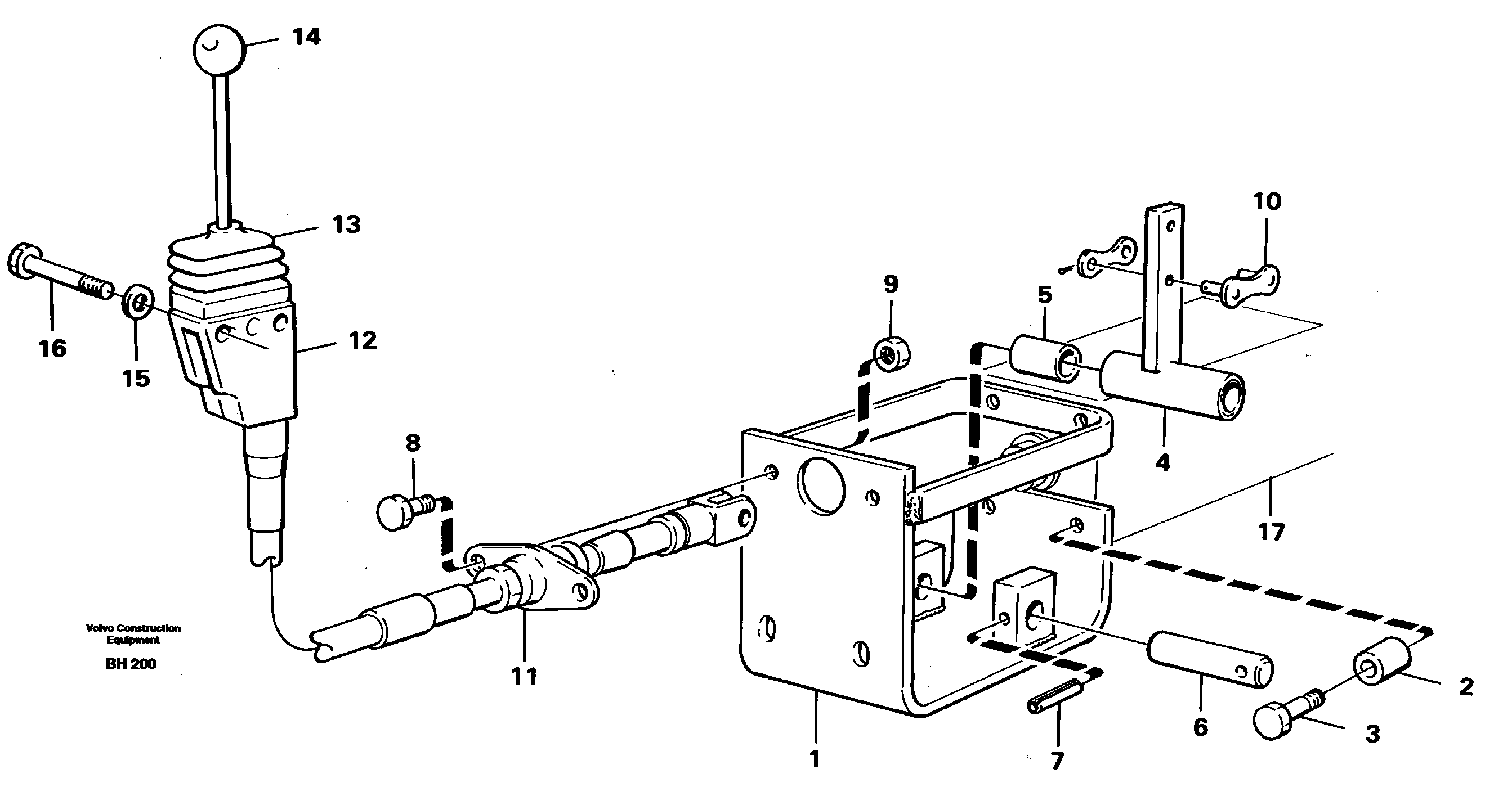 Схема запчастей Volvo A20C - 80657 Tipp control A20C VOLVO BM VOLVO BM A20C SER NO - 3051