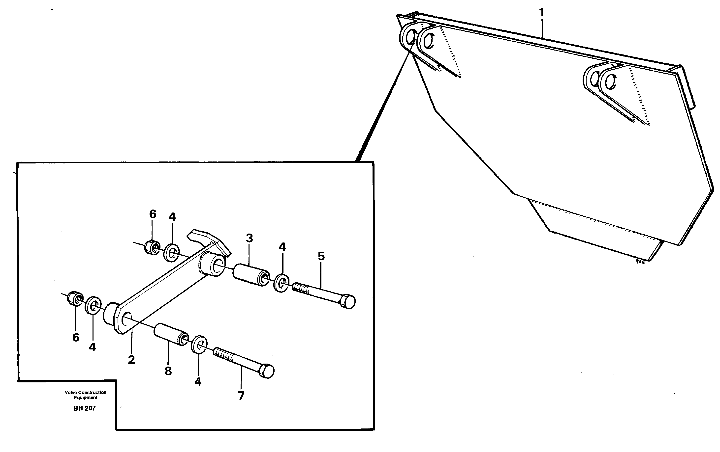 Схема запчастей Volvo A20C - 55517 Extra flap A20C VOLVO BM VOLVO BM A20C SER NO - 3051
