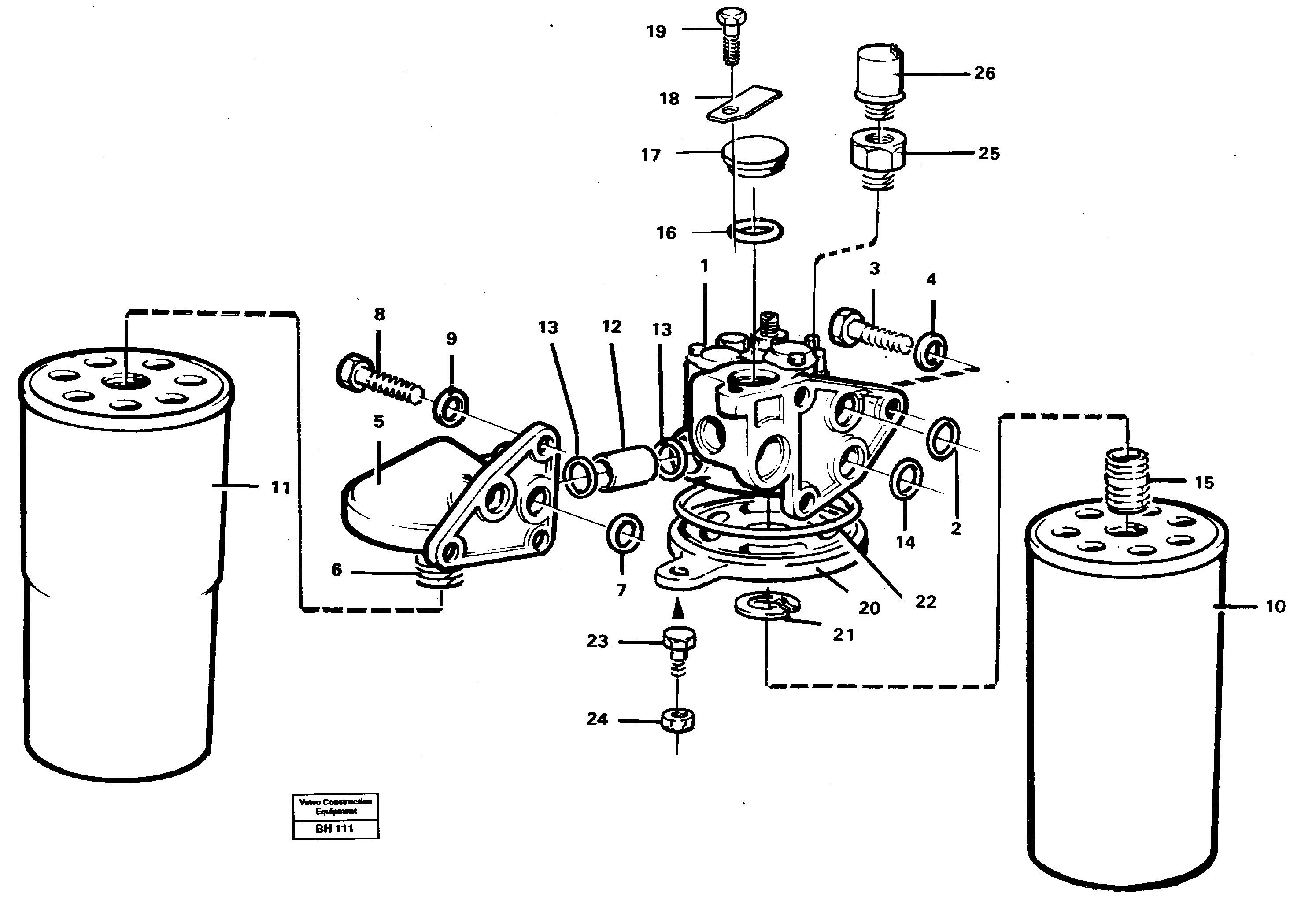 Схема запчастей Volvo A20C - 56747 Фильтр масляный A20C VOLVO BM VOLVO BM A20C SER NO - 3051