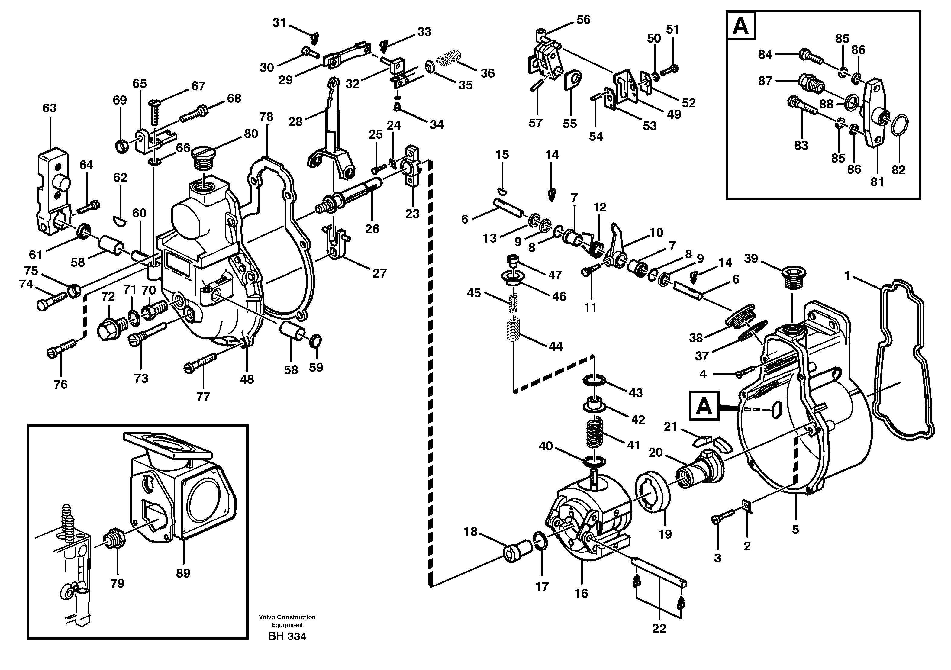 Схема запчастей Volvo A20C - 59813 Centrifugal governor A20C VOLVO BM VOLVO BM A20C SER NO - 3051