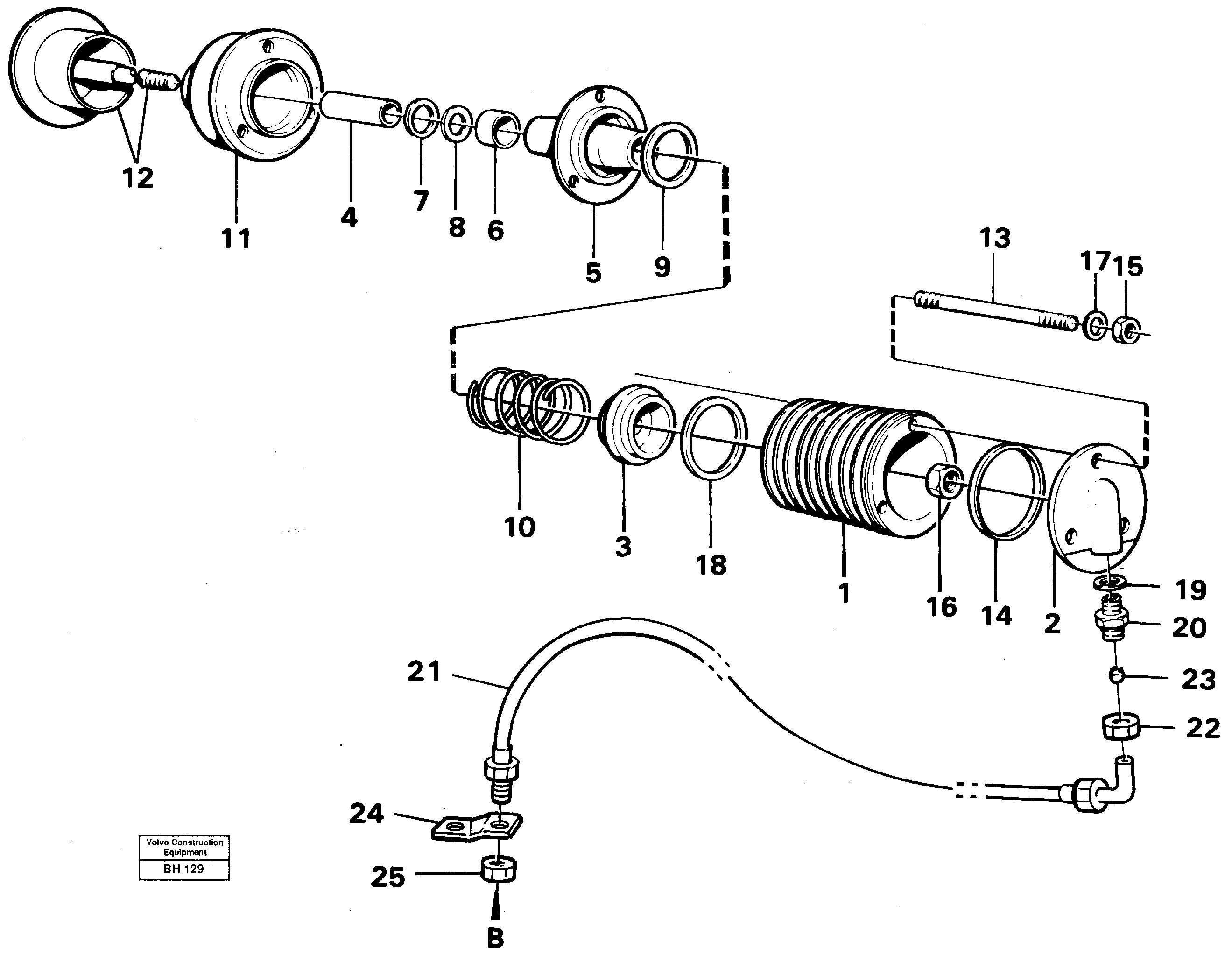 Схема запчастей Volvo A20C - 56749 Exhaust pressure regulator A20C VOLVO BM VOLVO BM A20C SER NO - 3051