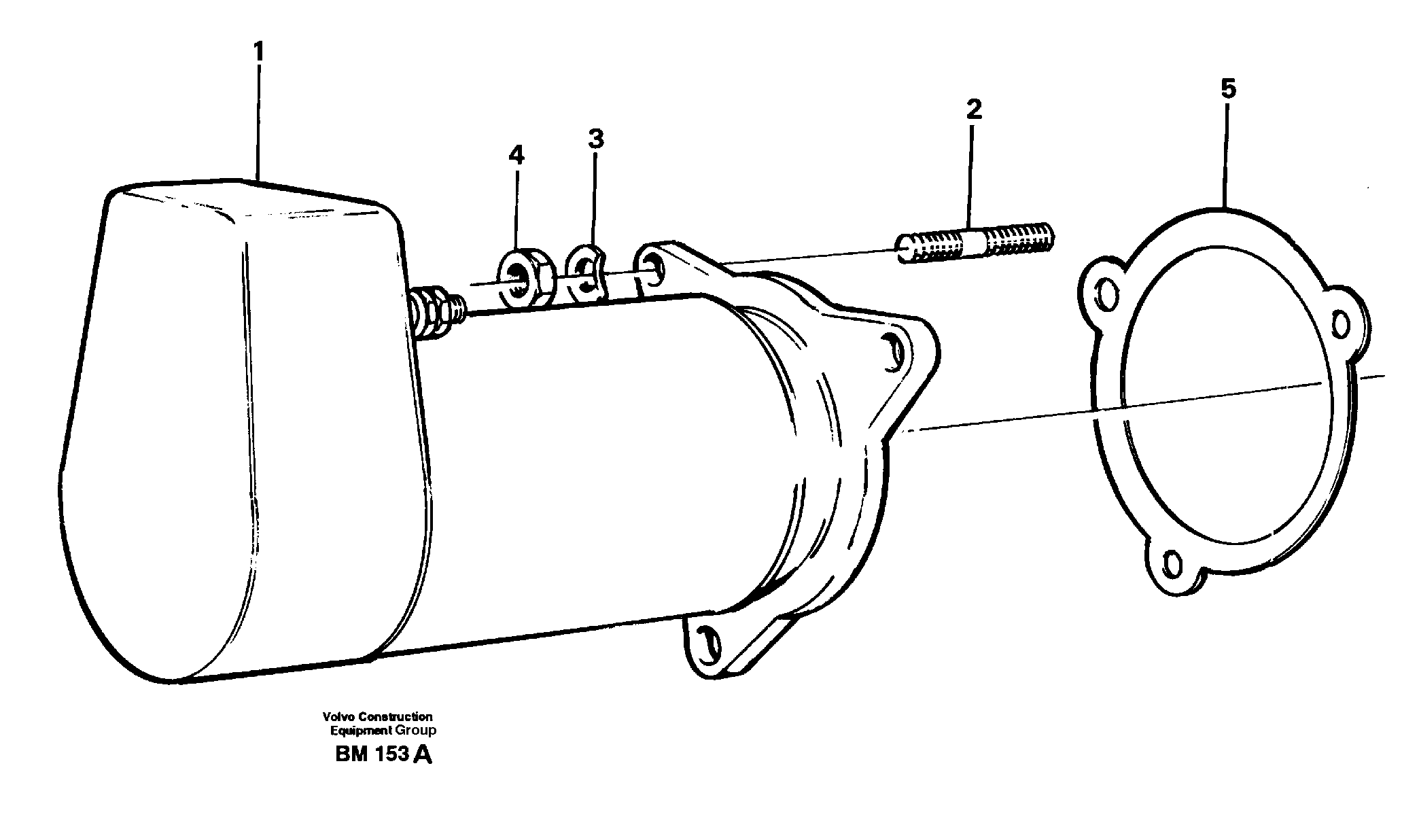 Схема запчастей Volvo A20C - 25569 Starter motor, mounting A20C SER NO 3052-