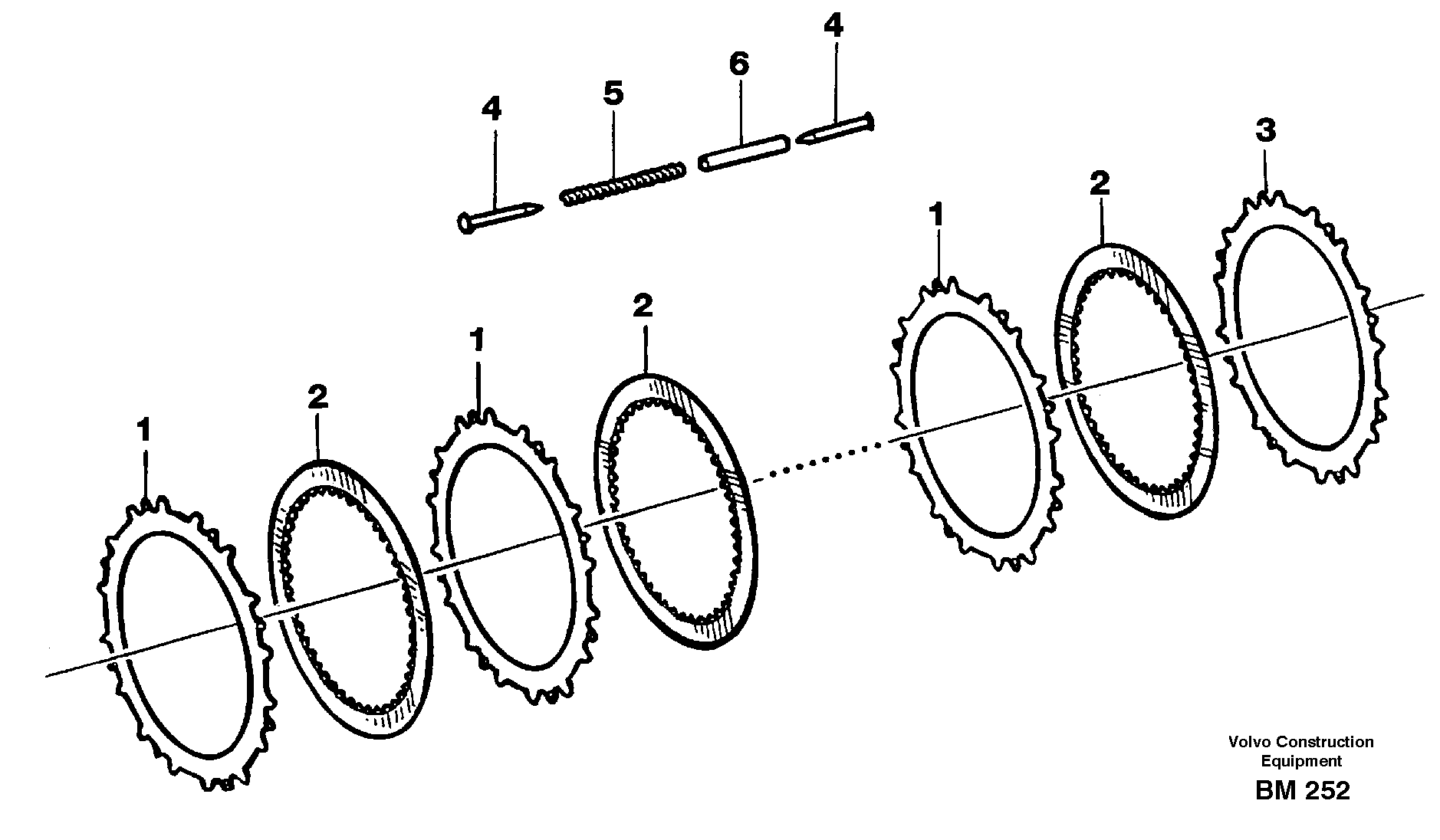 Схема запчастей Volvo A20C - 30472 Brake F A20C SER NO 3052-