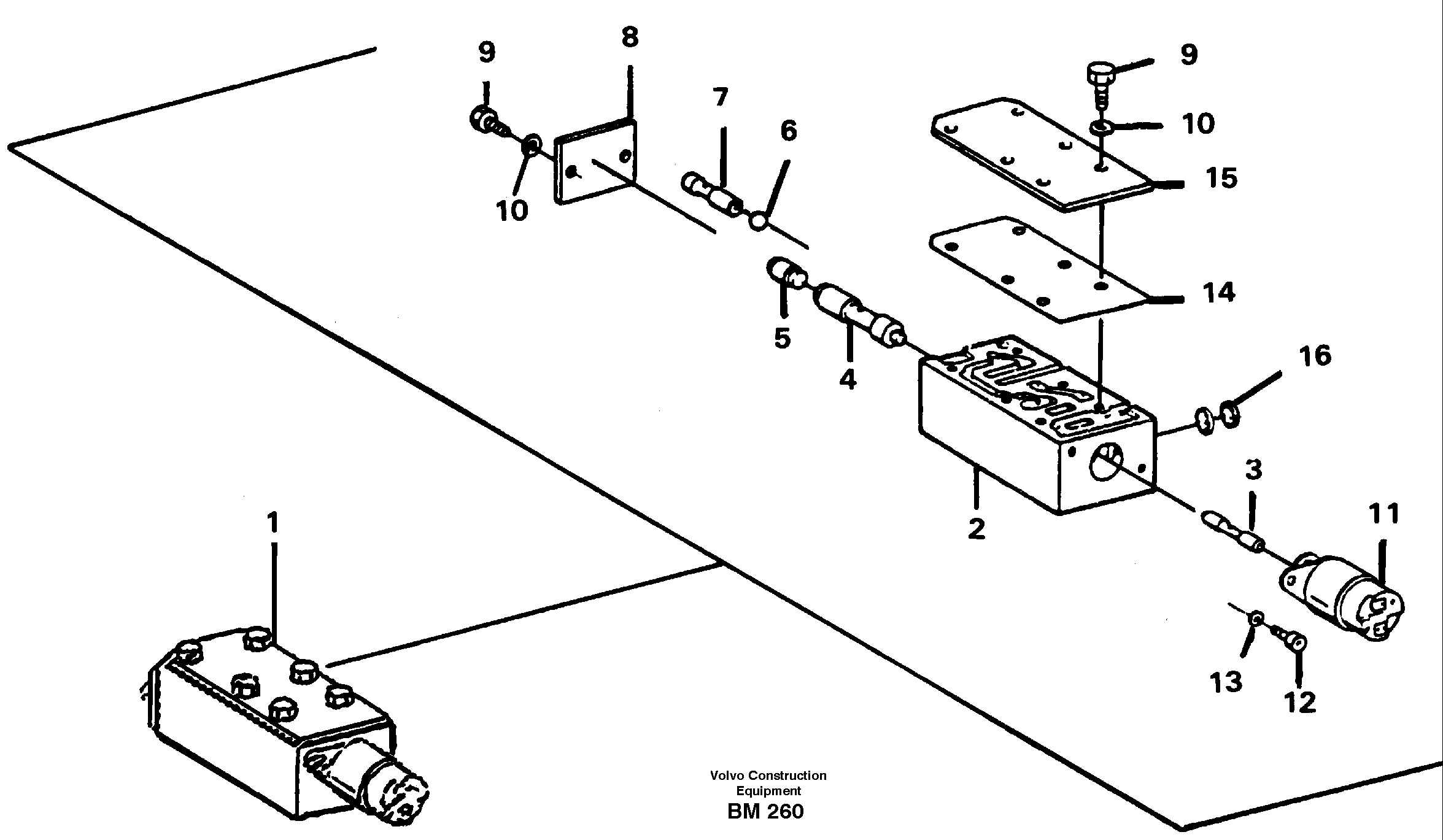 Схема запчастей Volvo A20C - 30486 Valve, circuit body and return valve A20C SER NO 3052-