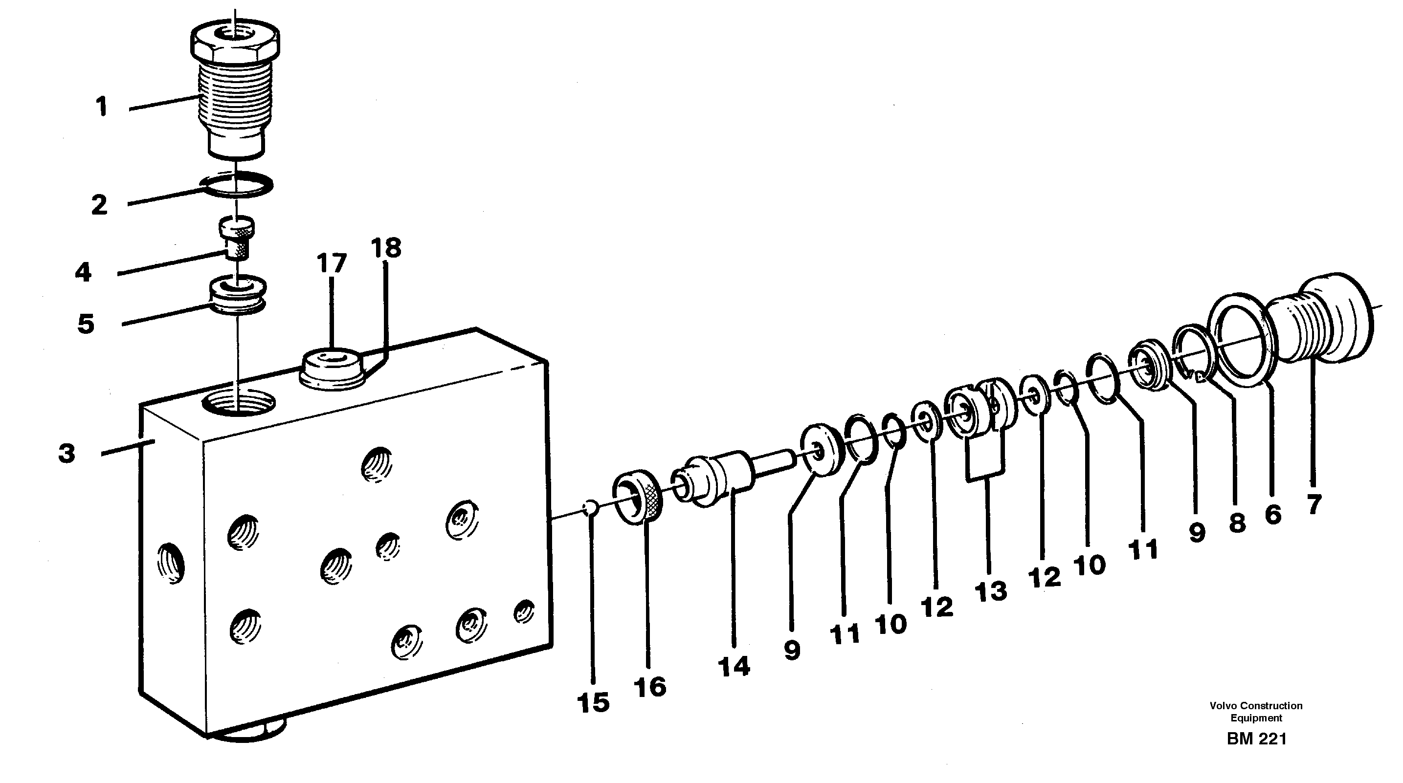 Схема запчастей Volvo A20C - 16192 Air valve A20C SER NO 3052-