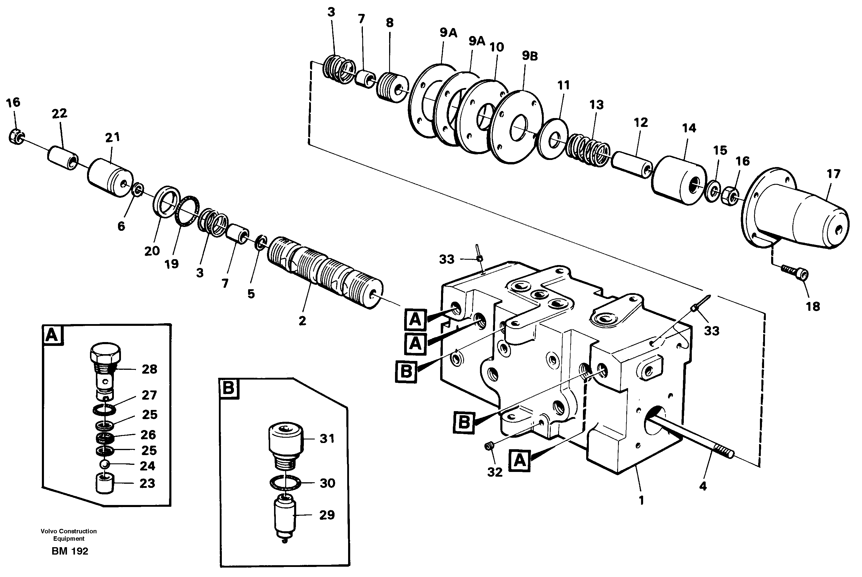 Схема запчастей Volvo A20C - 21857 Steering unit A20C SER NO 3052-