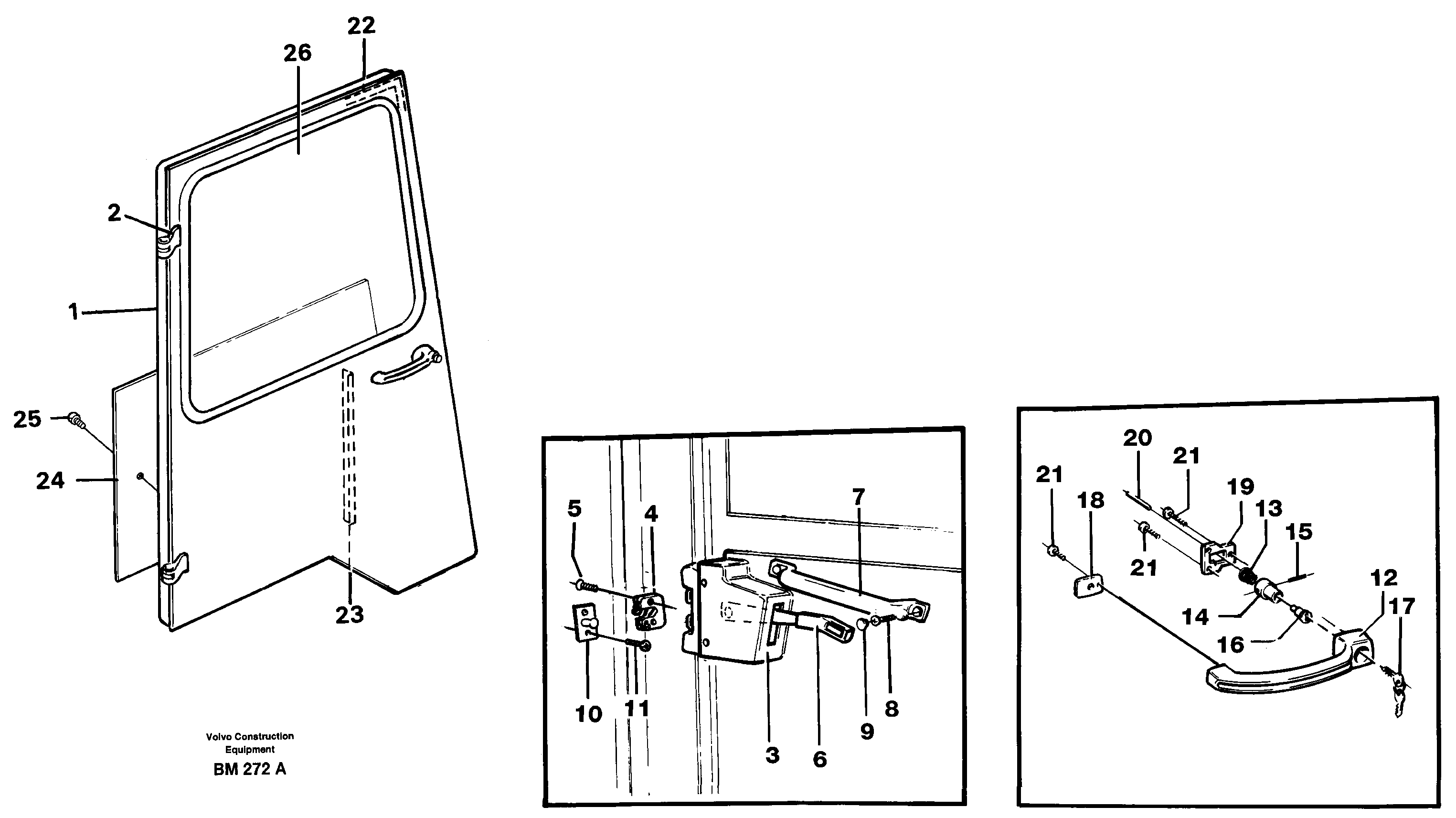 Схема запчастей Volvo A20C - 65914 Door A20C SER NO 3052-