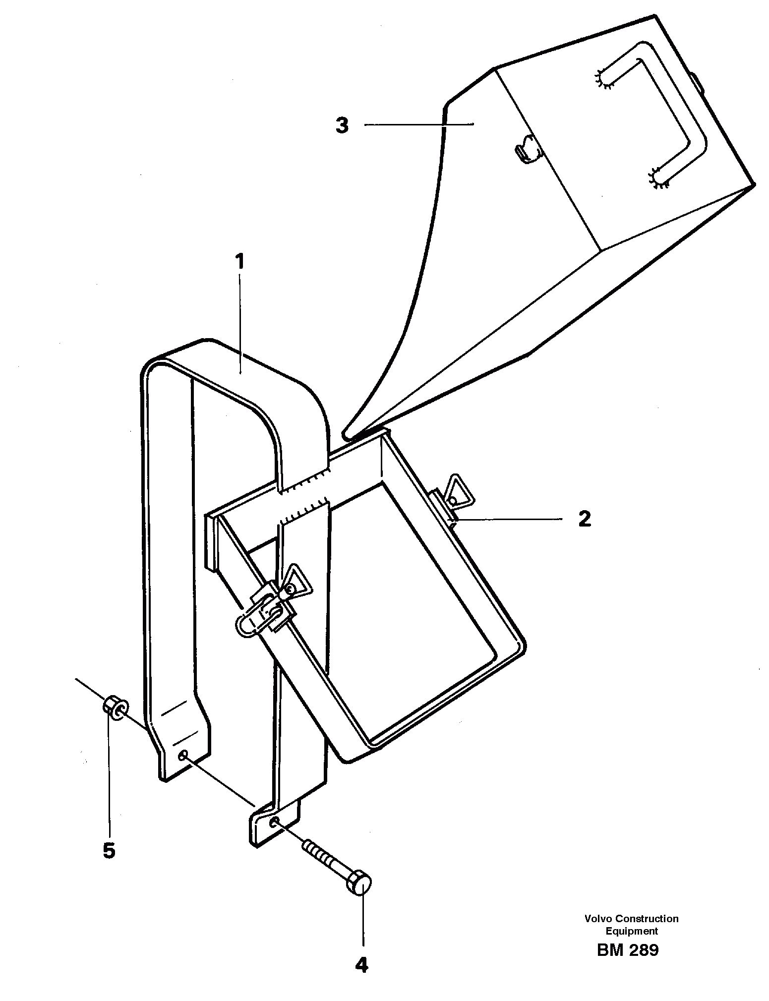 Схема запчастей Volvo A20C - 89947 Wheel chock A20C SER NO 3052-