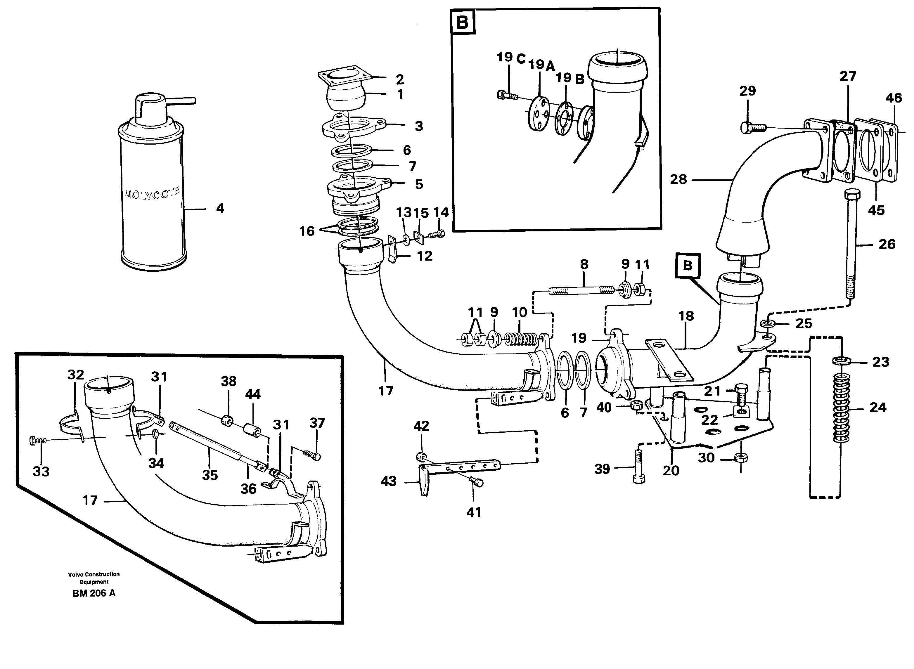Схема запчастей Volvo A20C - 81952 Dumper basket heating A20C SER NO 3052-