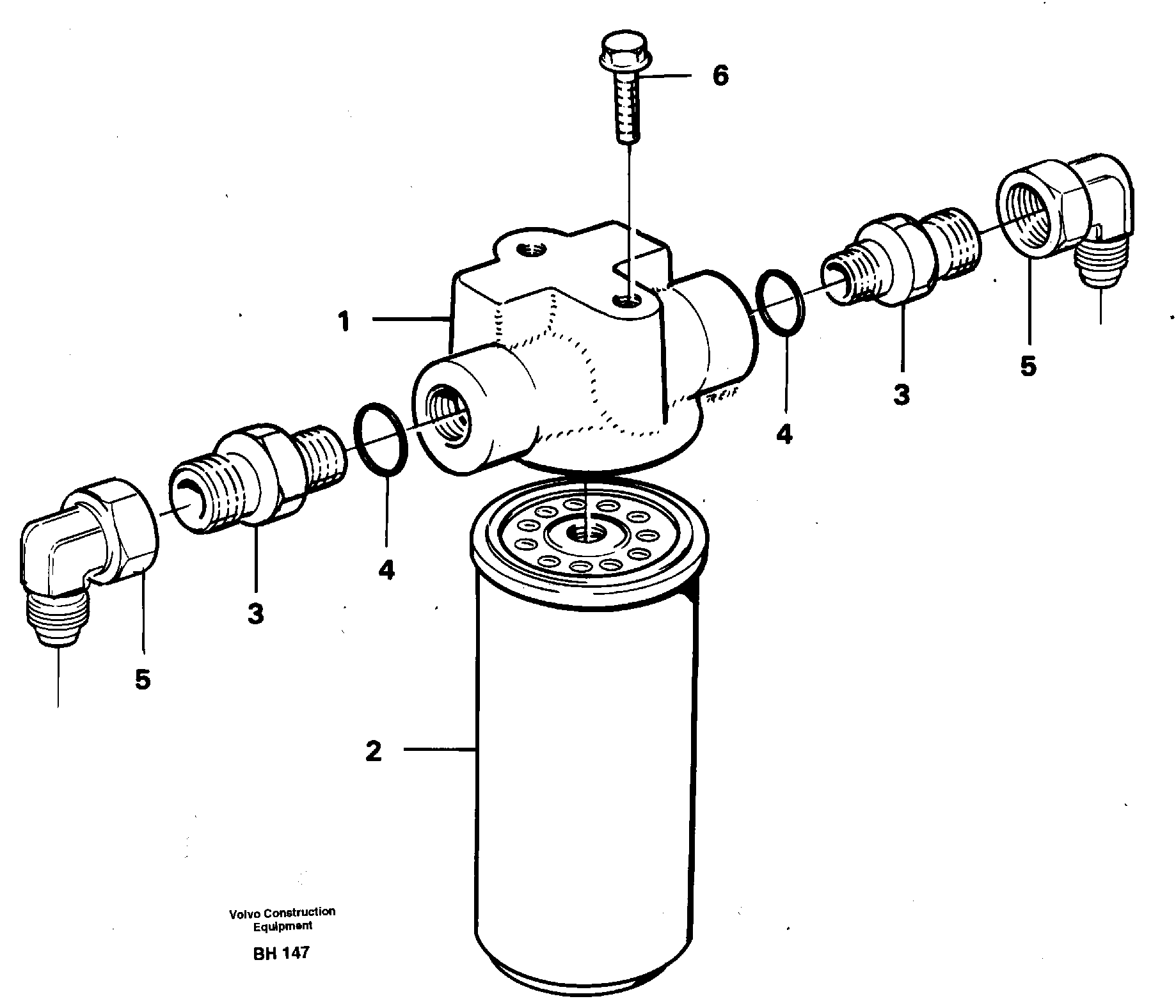 Схема запчастей Volvo A20C - 38690 Oil filter, cooling fan A20C VOLVO BM VOLVO BM A20C SER NO - 3051