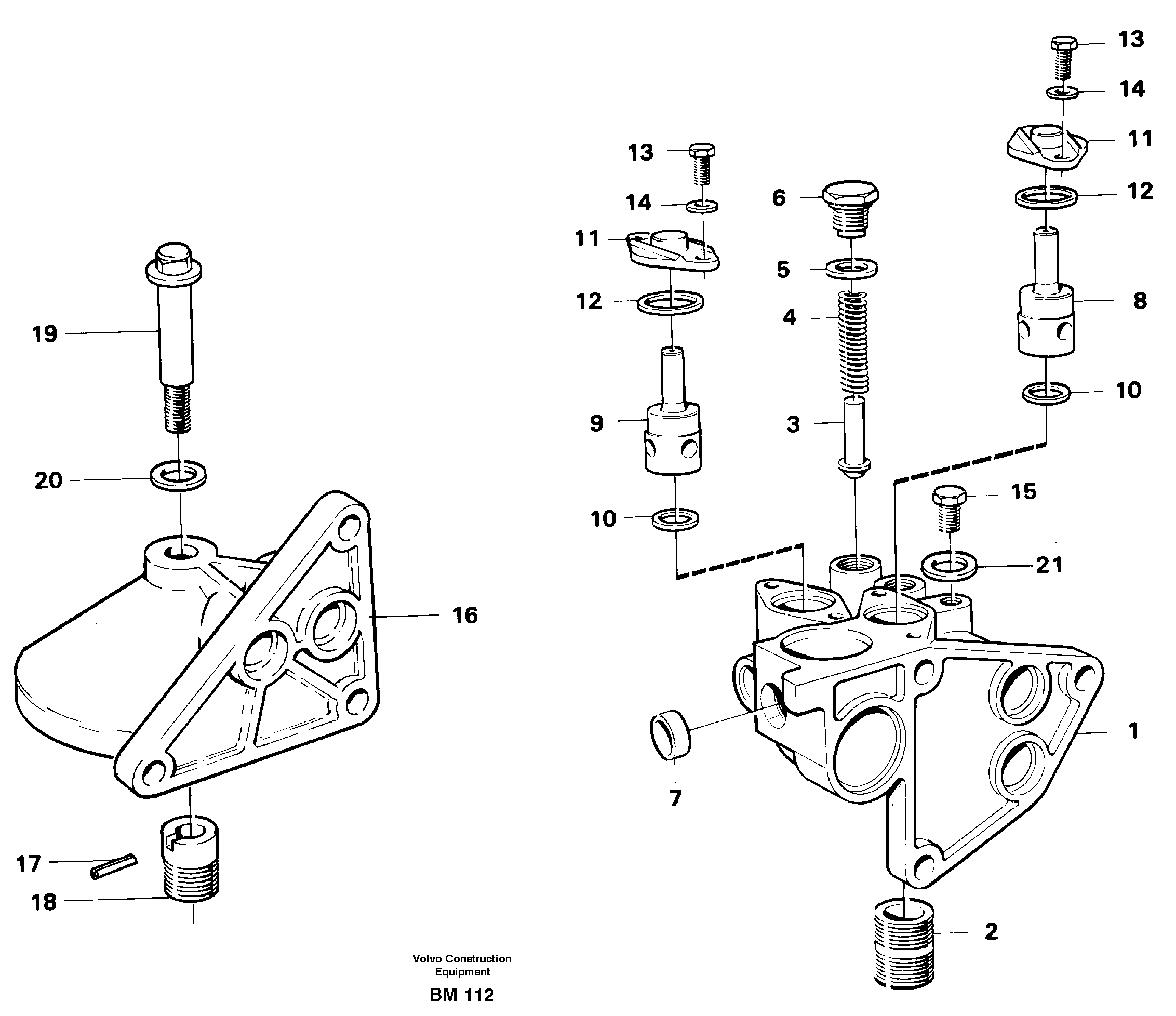 Схема запчастей Volvo A20C - 56401 Housing, oil filter A20C SER NO 3052-