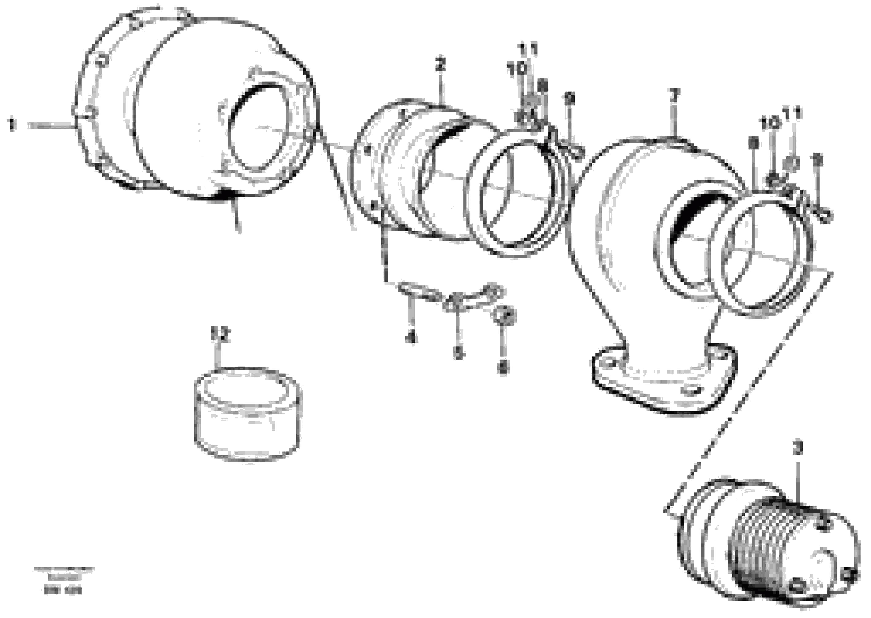 Схема запчастей Volvo A20C - 85127 Exhaust pressure regulator with Fitting Parts A20C SER NO 3052-