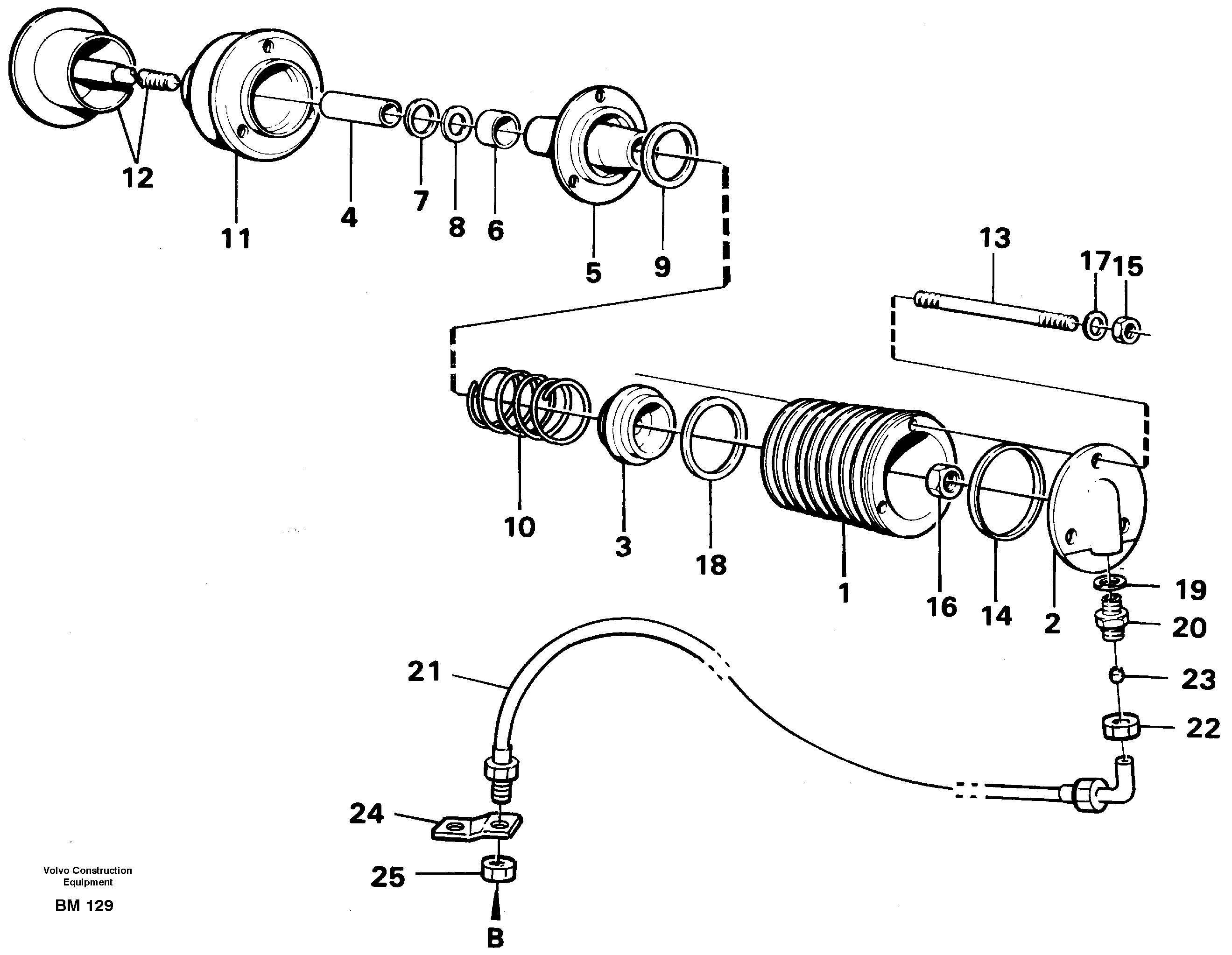 Схема запчастей Volvo A20C - 30413 Exhaust pressure regulator A20C SER NO 3052-