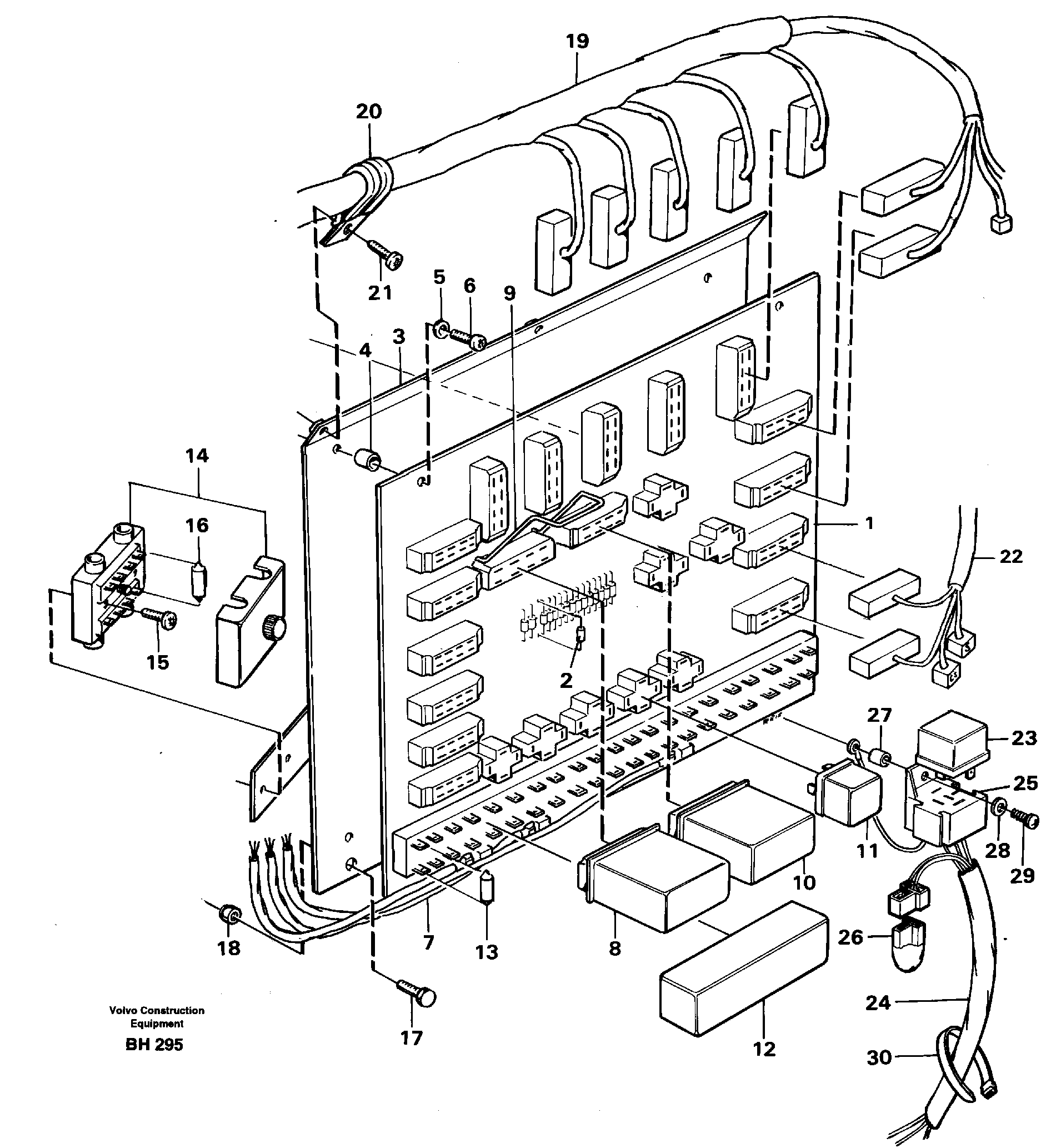 Схема запчастей Volvo A20C - 56762 Distribution box, right A20C VOLVO BM VOLVO BM A20C SER NO - 3051
