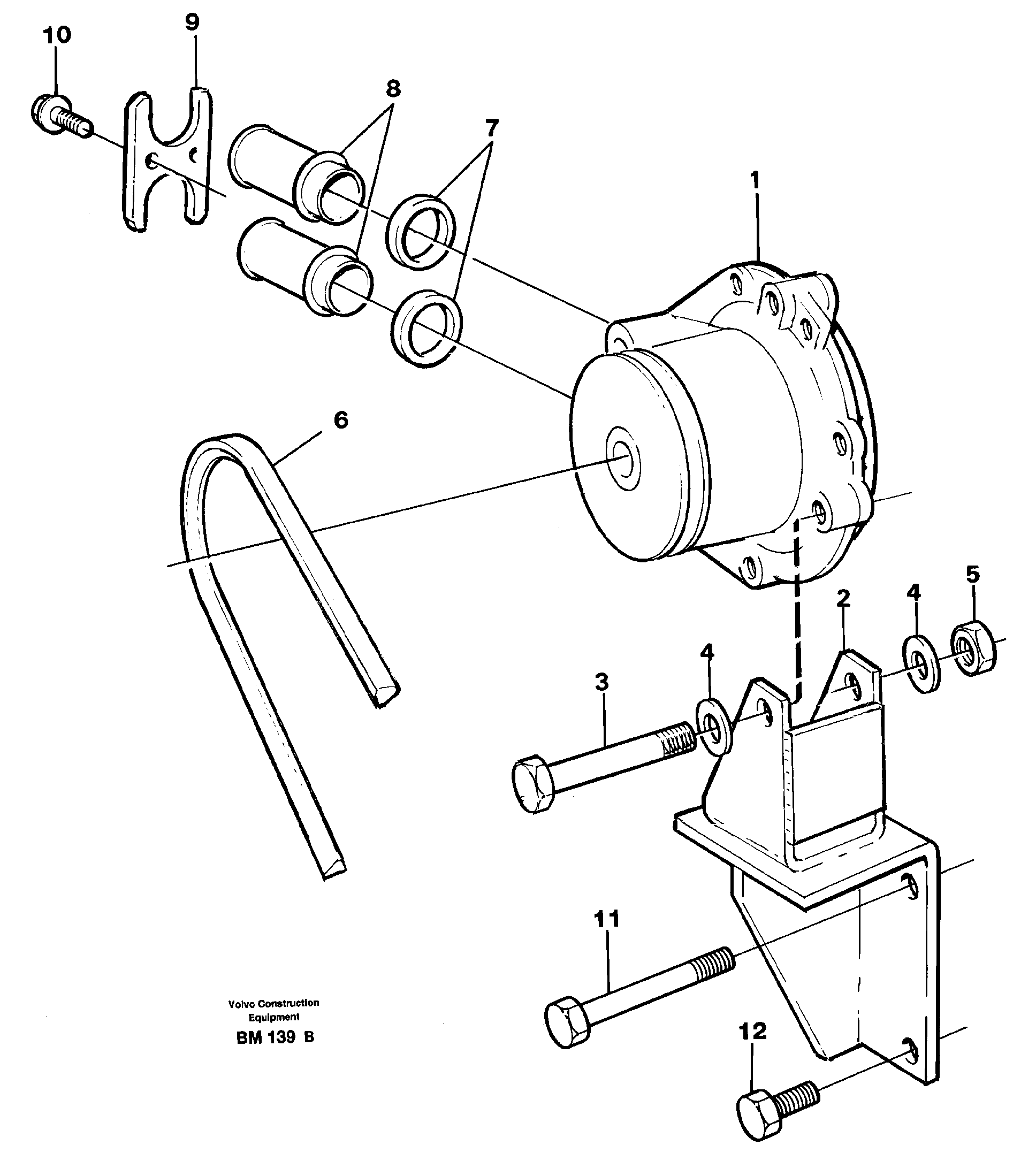 Схема запчастей Volvo A20C - 30681 Waterpump, assembly A20C SER NO 3052-
