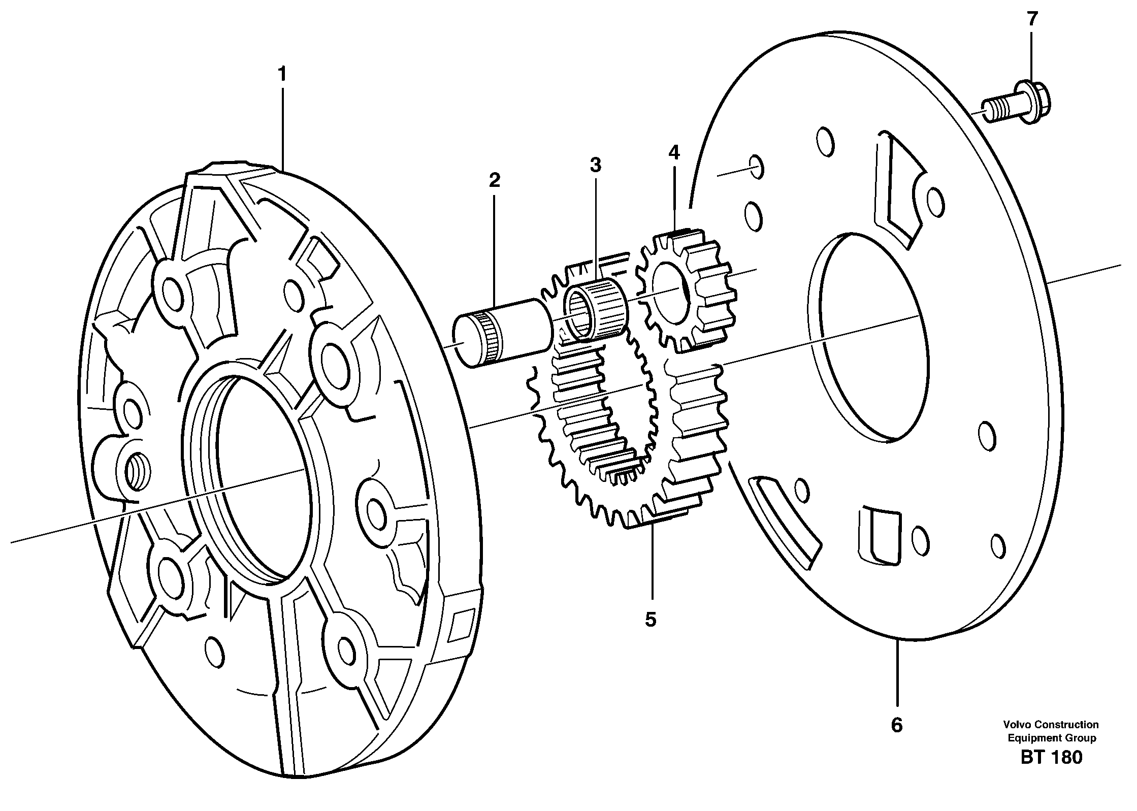 Схема запчастей Volvo A25D - 15833 Насос масляный A25D S/N -12999, - 61118 USA
