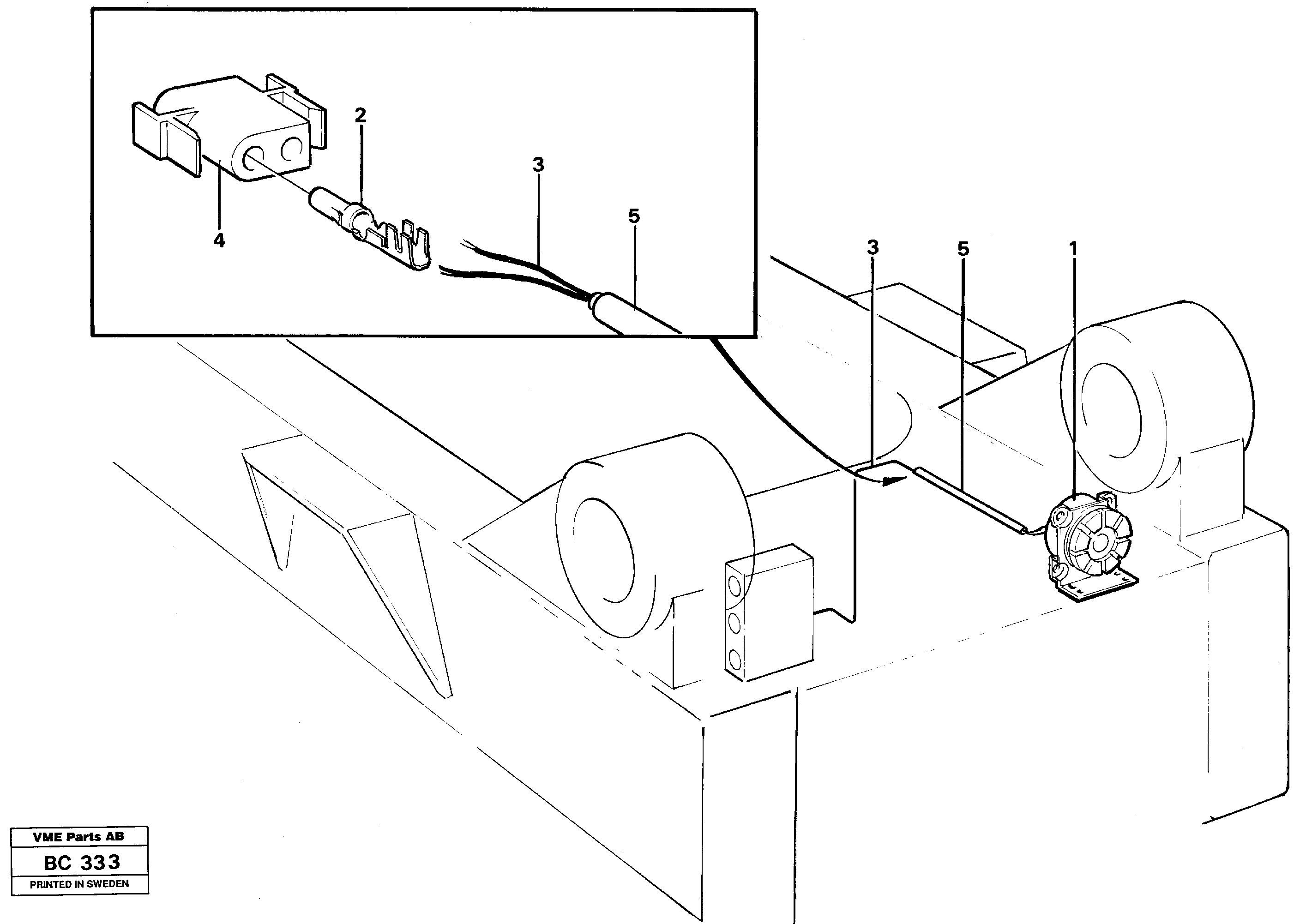 Схема запчастей Volvo A25C - 16865 Reverse warning unit Usa A25C VOLVO BM VOLVO BM A25C SER NO - 10256/ - 60911