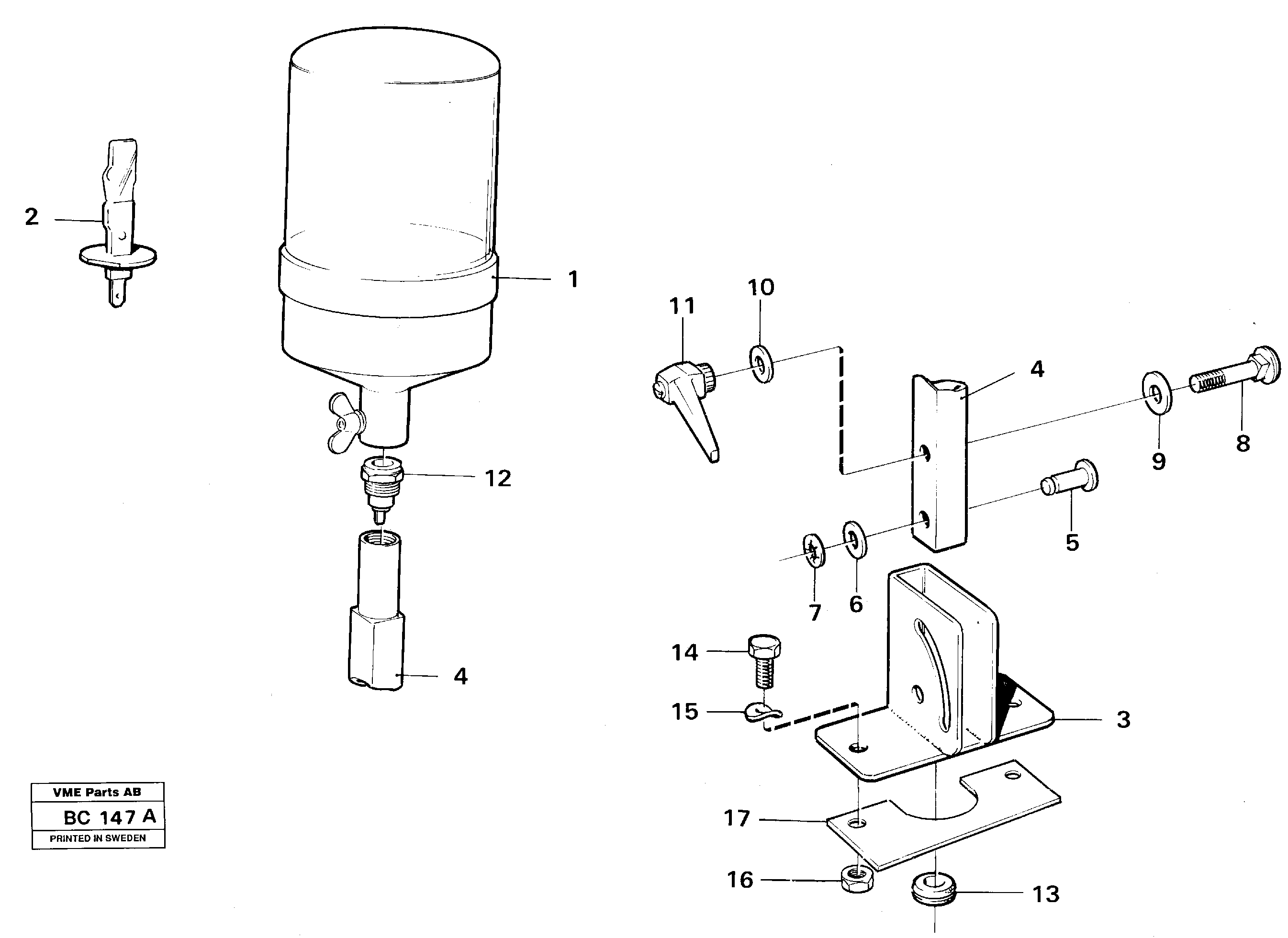 Схема запчастей Volvo A25C - 28700 Rotation warning light A25C VOLVO BM VOLVO BM A25C SER NO - 10256/ - 60911