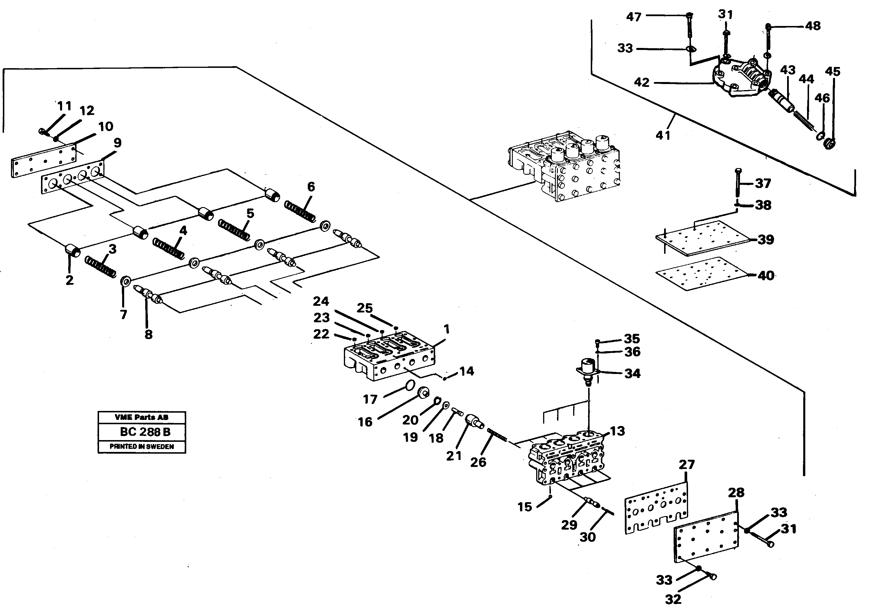 Схема запчастей Volvo A25C - 65473 Valve block A25C VOLVO BM VOLVO BM A25C SER NO - 10256/ - 60911