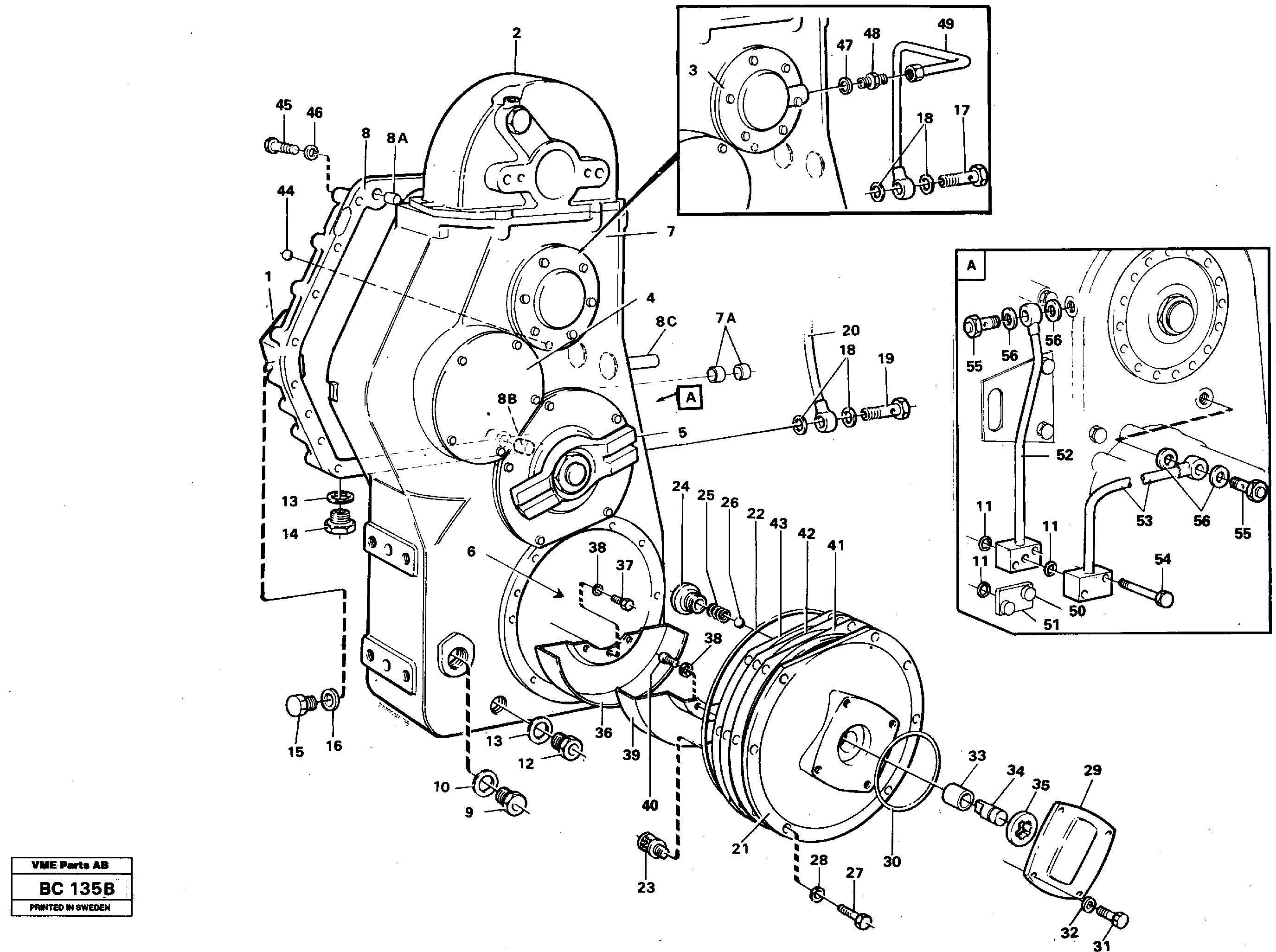 Схема запчастей Volvo A25C - 25983 Drop box A25C VOLVO BM VOLVO BM A25C SER NO - 10256/ - 60911