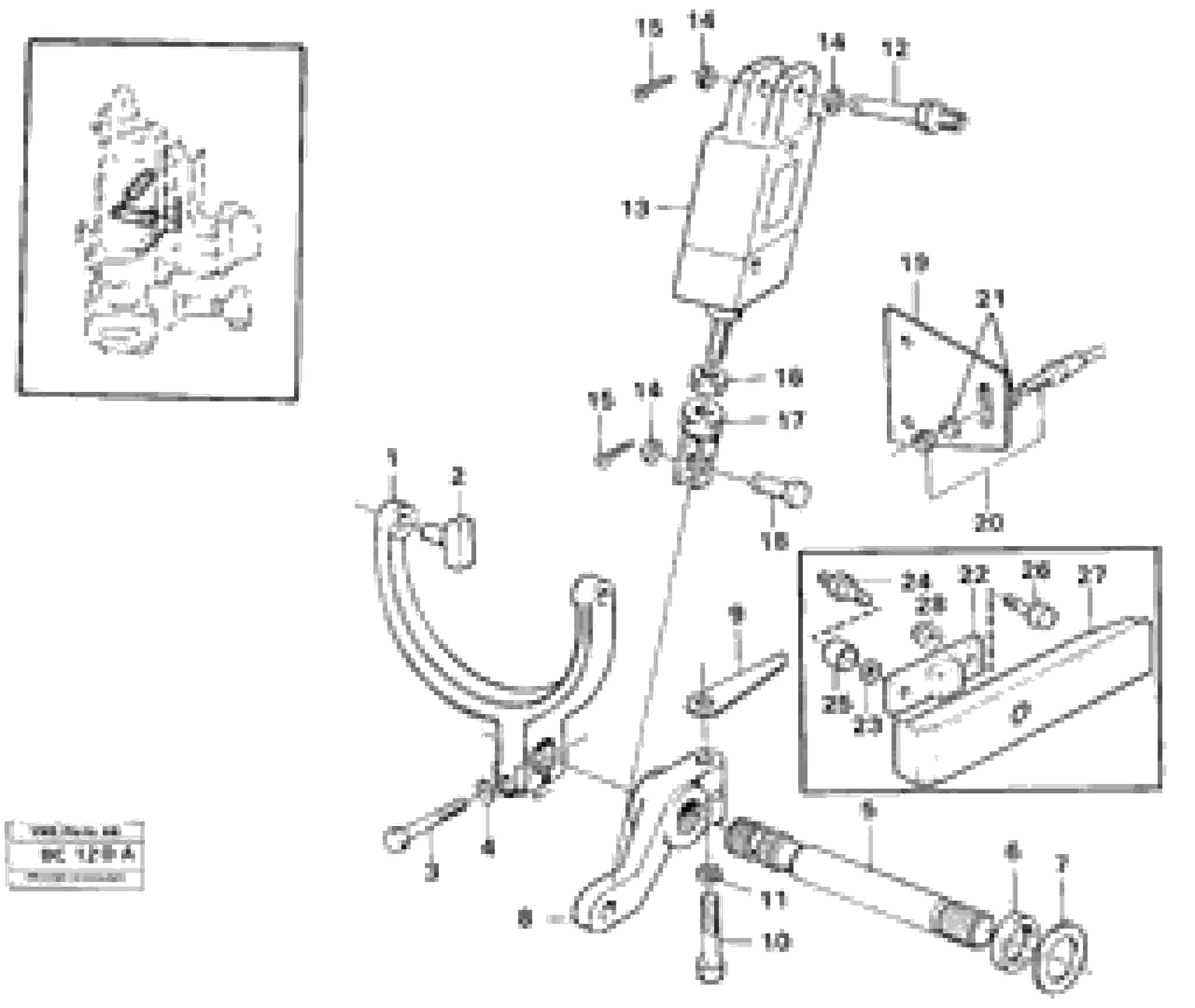 Схема запчастей Volvo A25C - 26599 Control for high and low gear A25C VOLVO BM VOLVO BM A25C SER NO - 10256/ - 60911