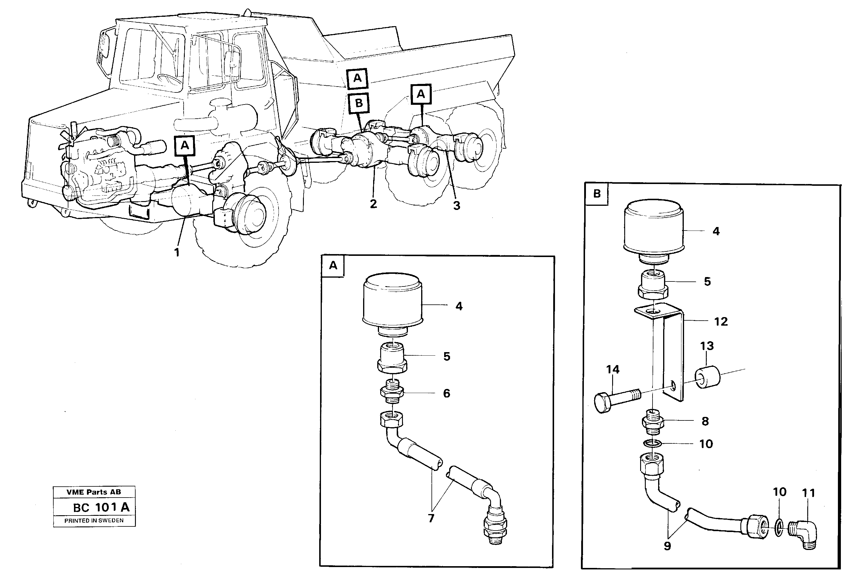 Схема запчастей Volvo A25C - 26600 Planet axels A25C VOLVO BM VOLVO BM A25C SER NO - 10256/ - 60911