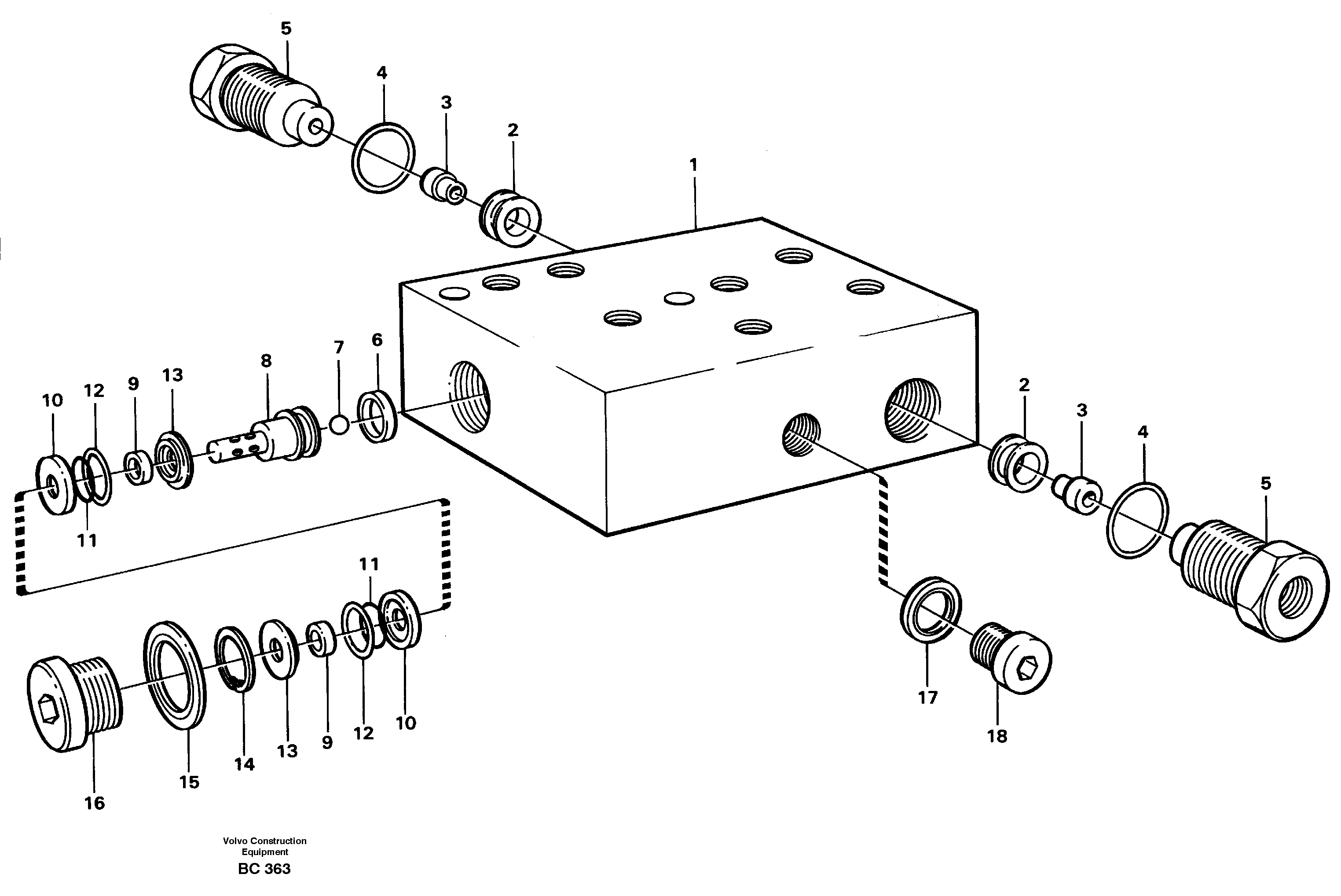 Схема запчастей Volvo A25C - 16986 Air valve A25C VOLVO BM VOLVO BM A25C SER NO - 10256/ - 60911