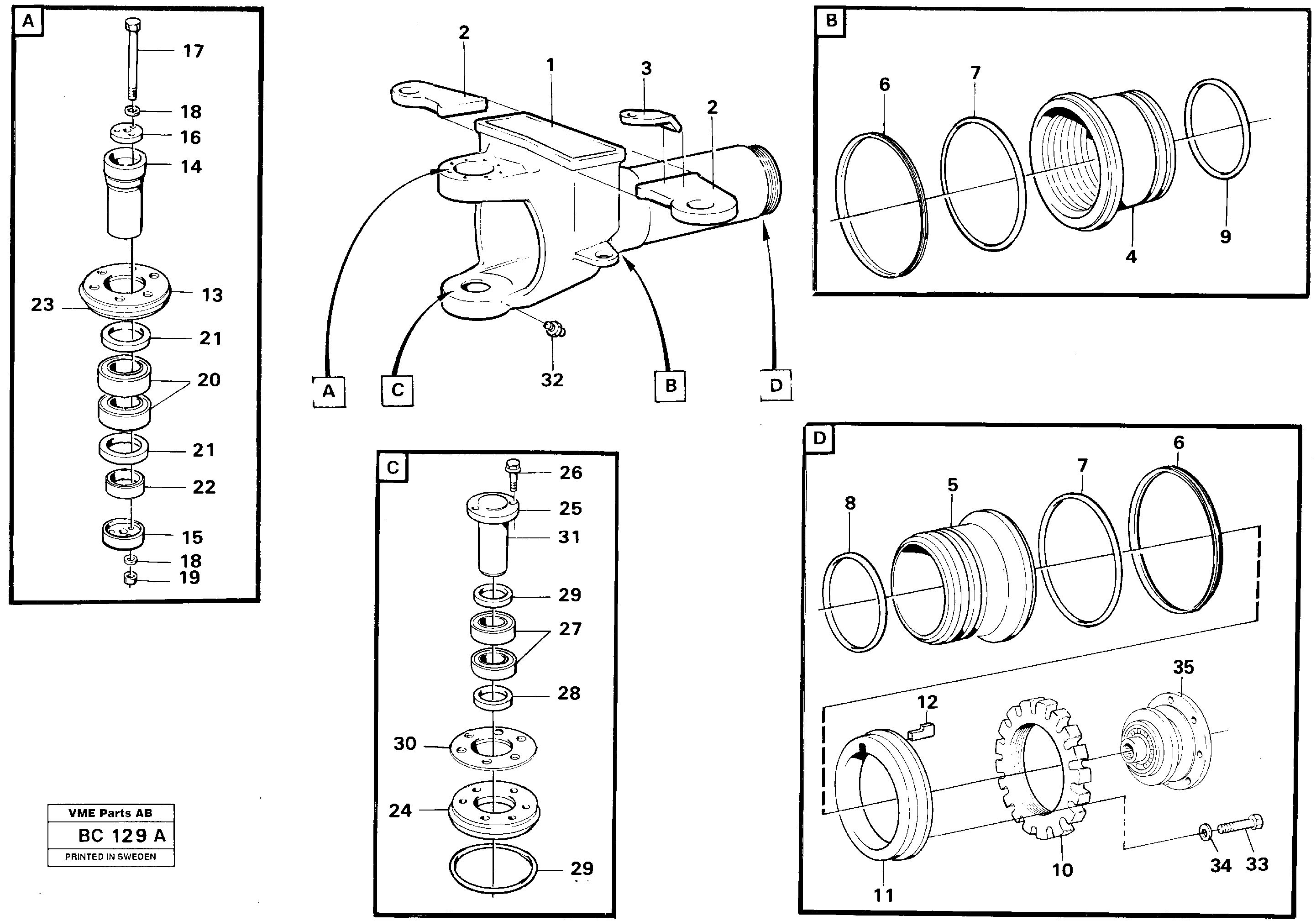 Схема запчастей Volvo A25C - 66380 Hitch A25C VOLVO BM VOLVO BM A25C SER NO - 10256/ - 60911