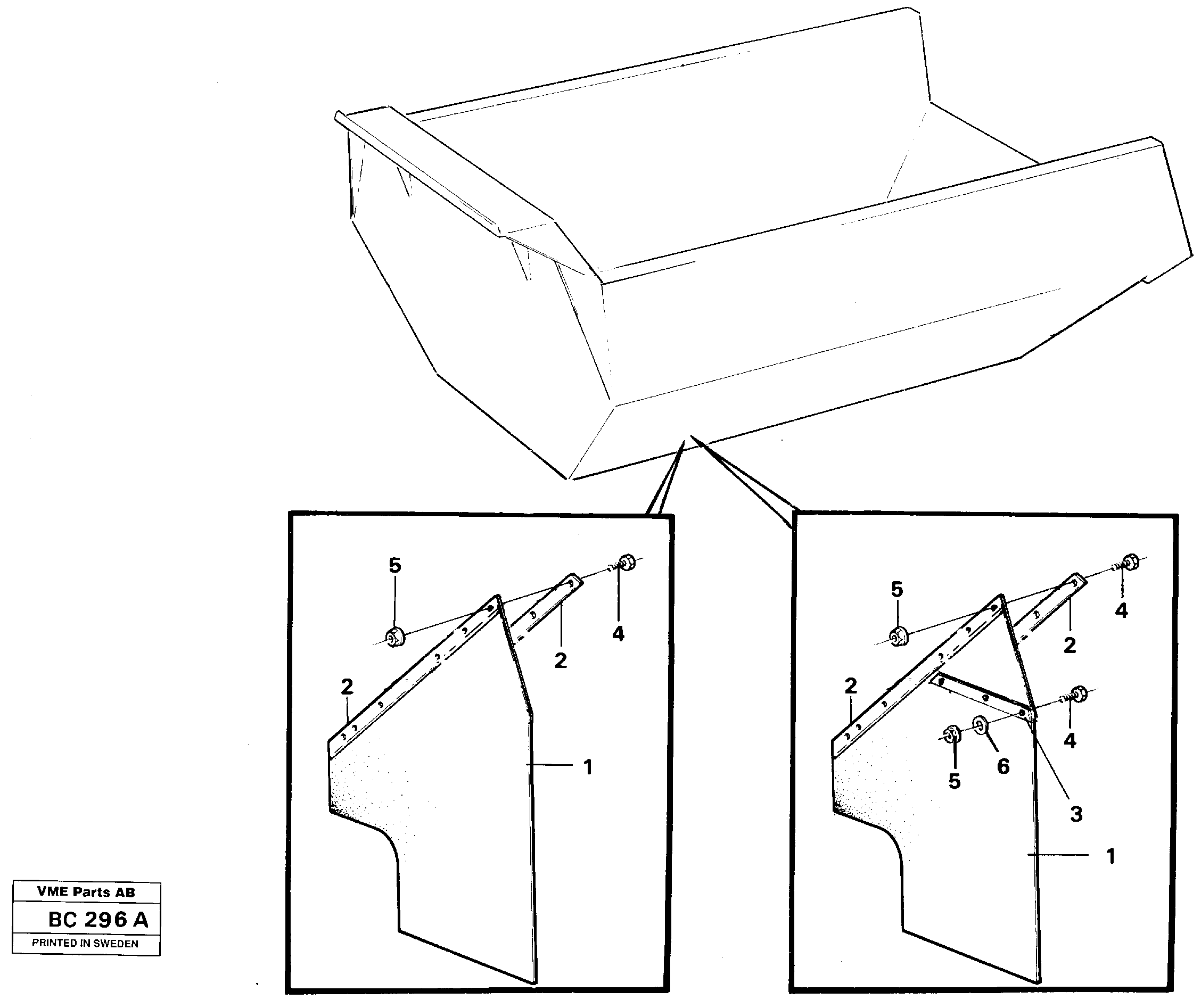 Схема запчастей Volvo A25C - 14687 Mudflap rear A25C VOLVO BM VOLVO BM A25C SER NO - 10256/ - 60911