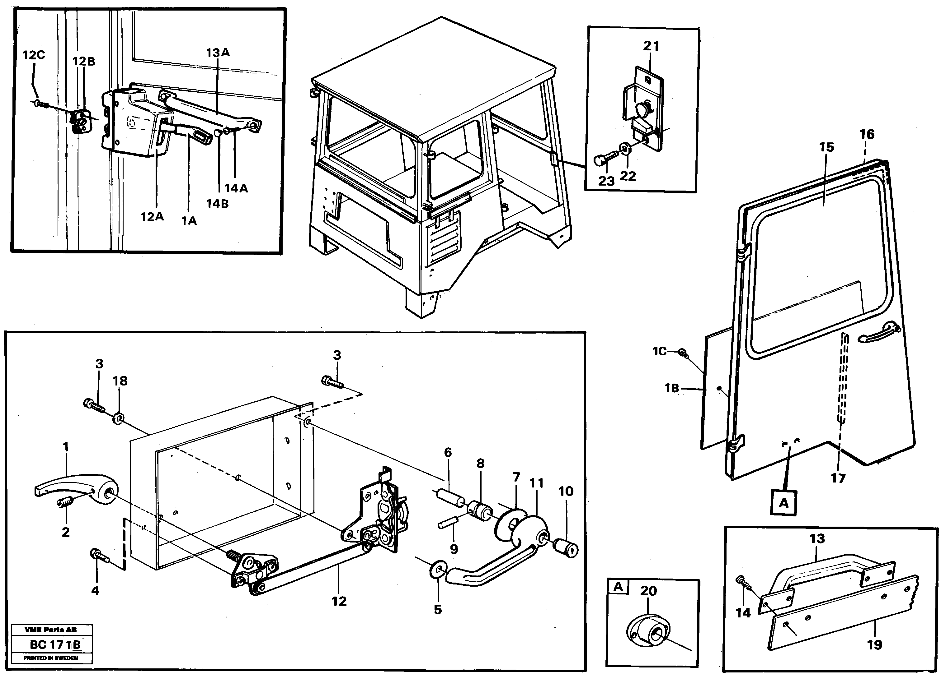 Схема запчастей Volvo A25C - 65236 Door A25C VOLVO BM VOLVO BM A25C SER NO - 10256/ - 60911