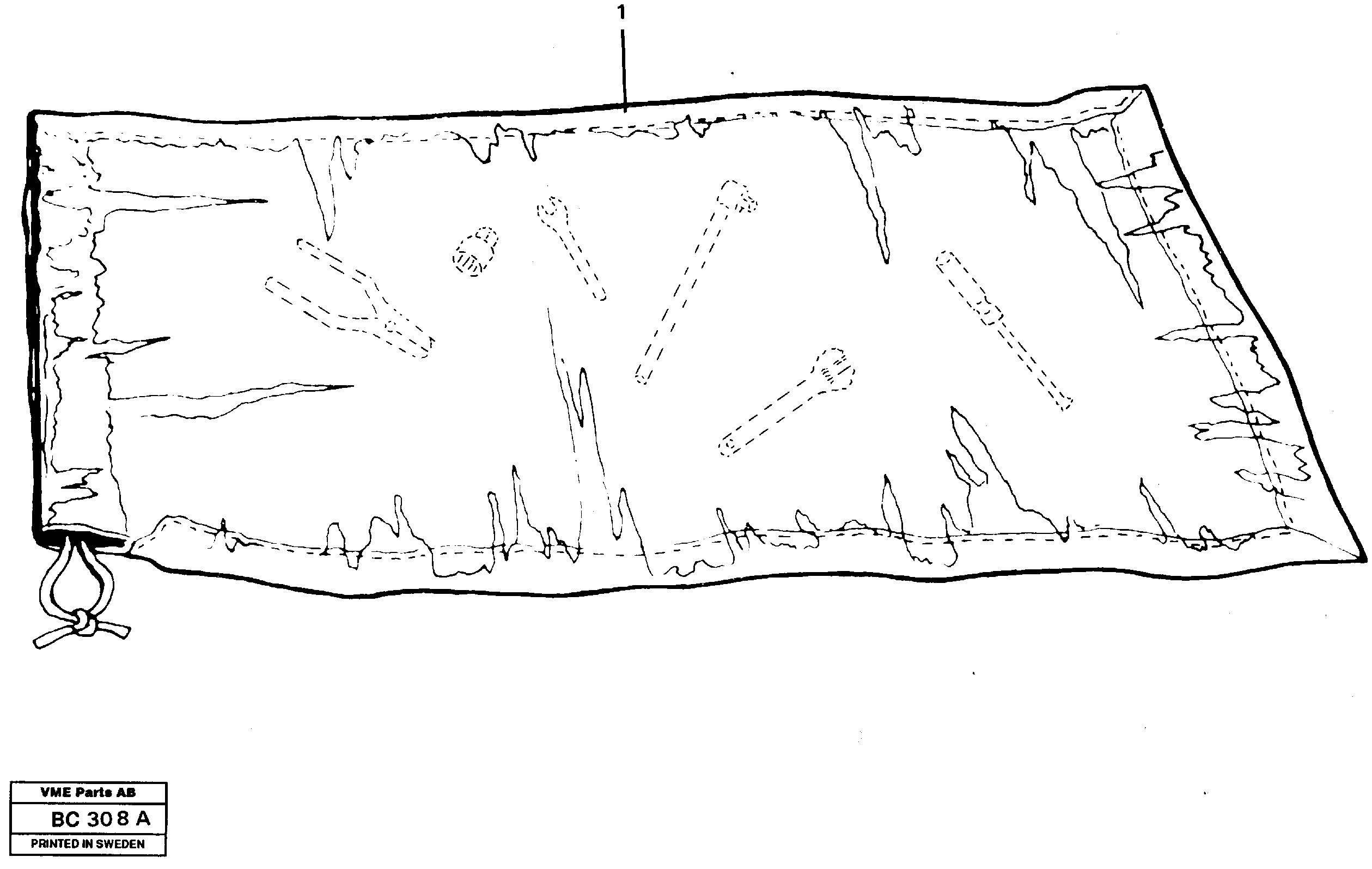 Схема запчастей Volvo A25C - 68885 Инструменты для ремонта A25C VOLVO BM VOLVO BM A25C SER NO - 10256/ - 60911