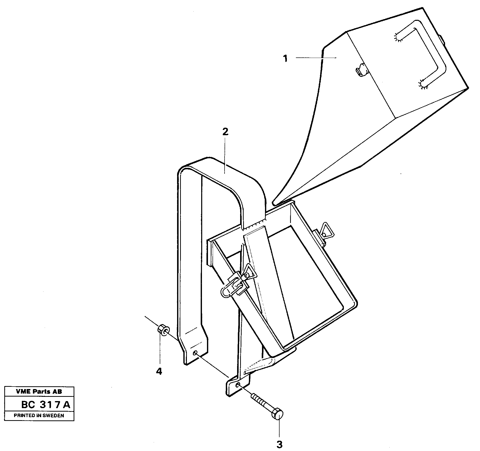 Схема запчастей Volvo A25C - 89455 Lock Wedge A25C VOLVO BM VOLVO BM A25C SER NO - 10256/ - 60911