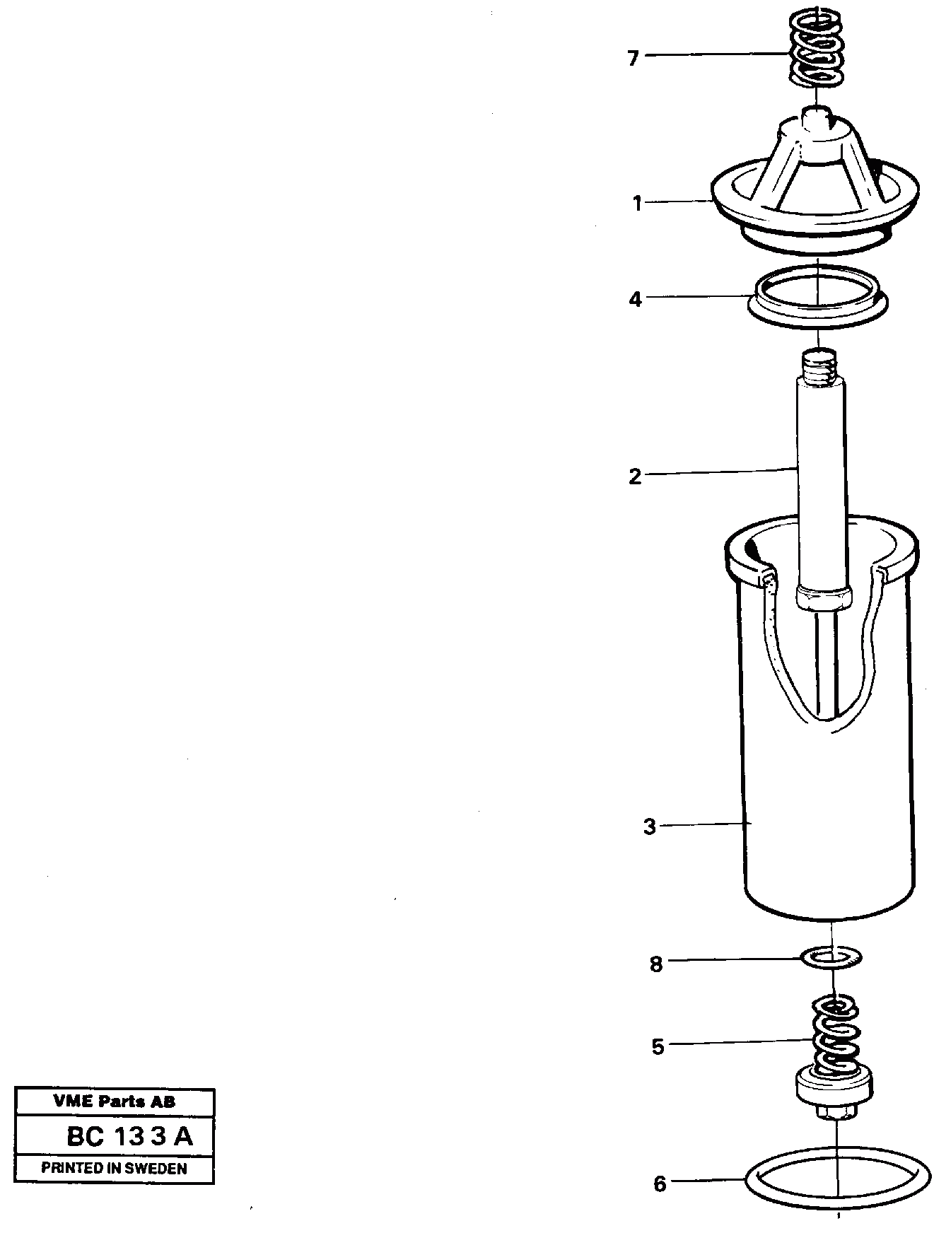 Схема запчастей Volvo A25C - 29689 Фильтр масляный A25C VOLVO BM VOLVO BM A25C SER NO - 10256/ - 60911