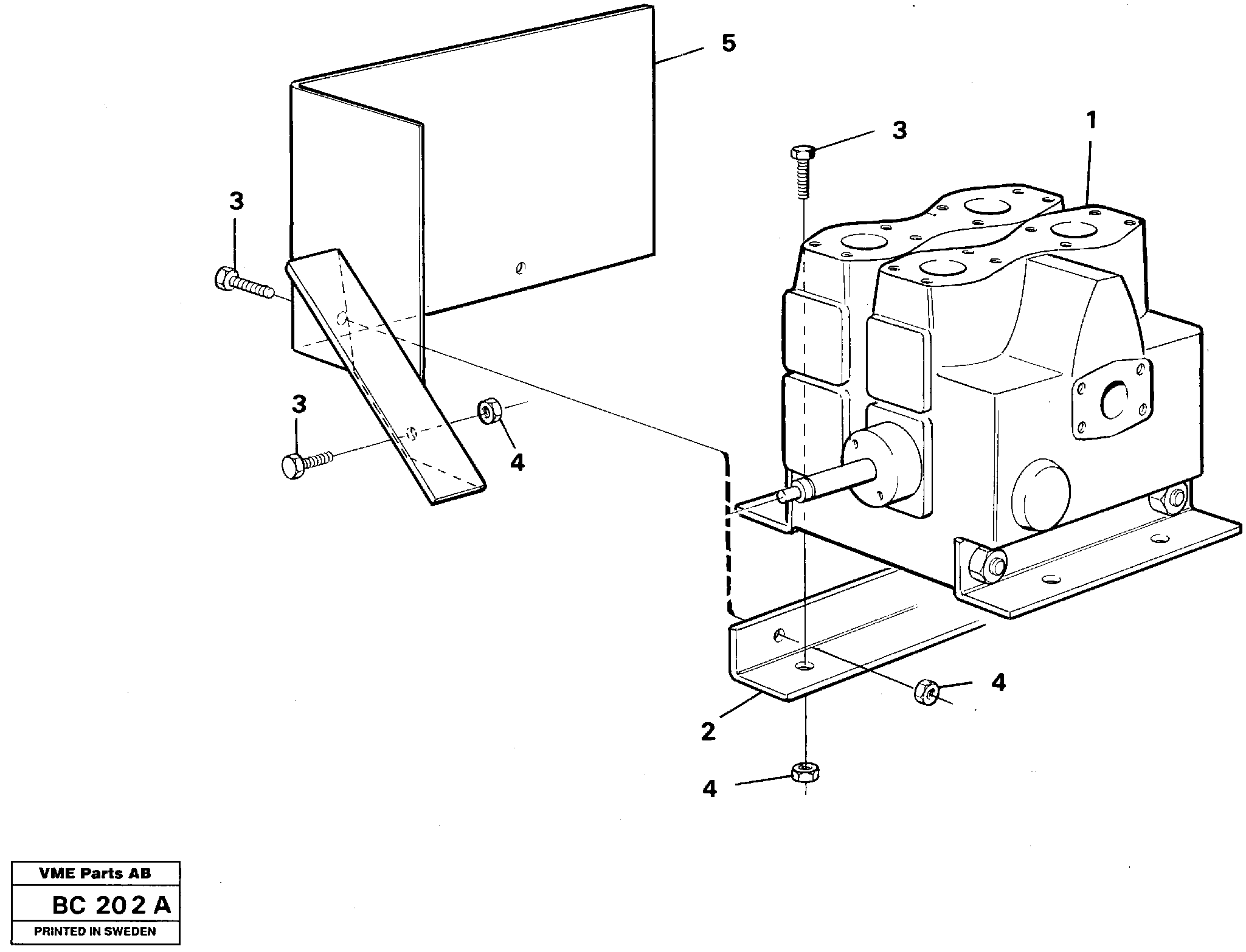 Схема запчастей Volvo A25C - 70049 Tip valve with fitting parts A25C VOLVO BM VOLVO BM A25C SER NO - 10256/ - 60911